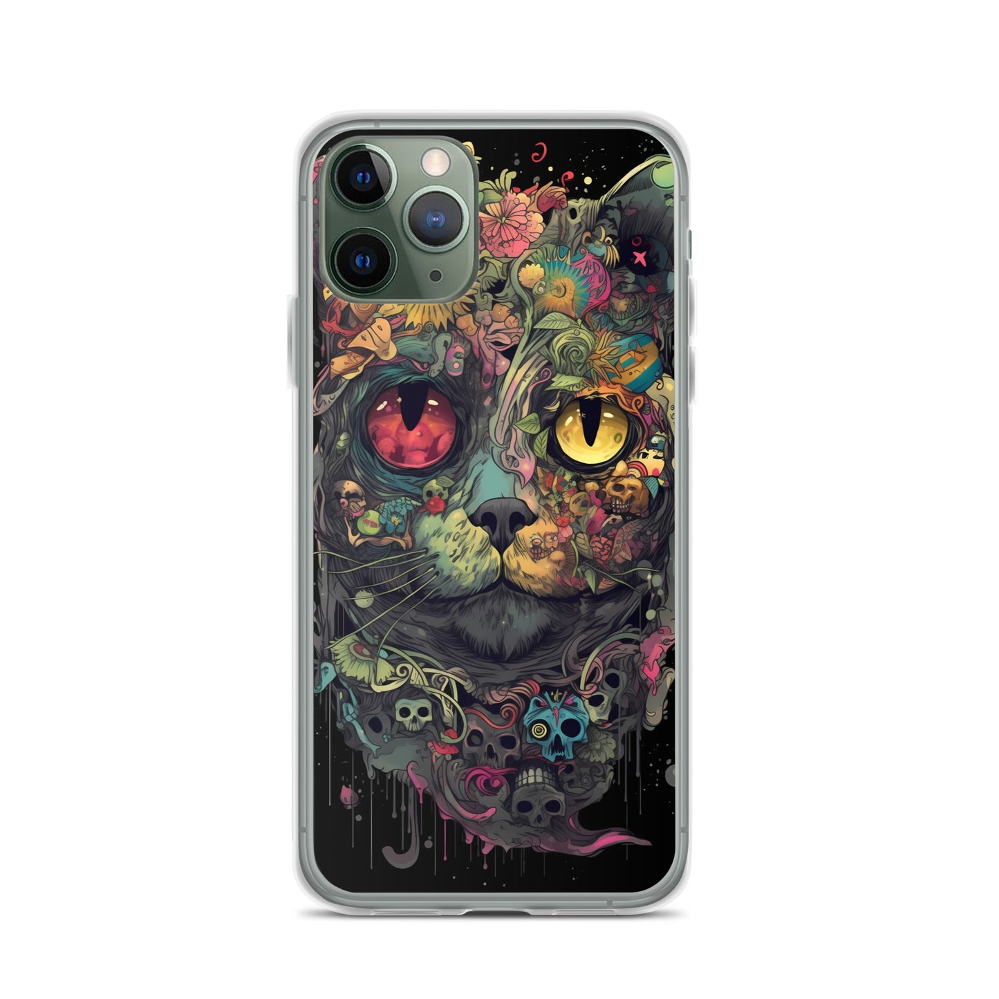 iPhone Case - Skullcat Psychedelia