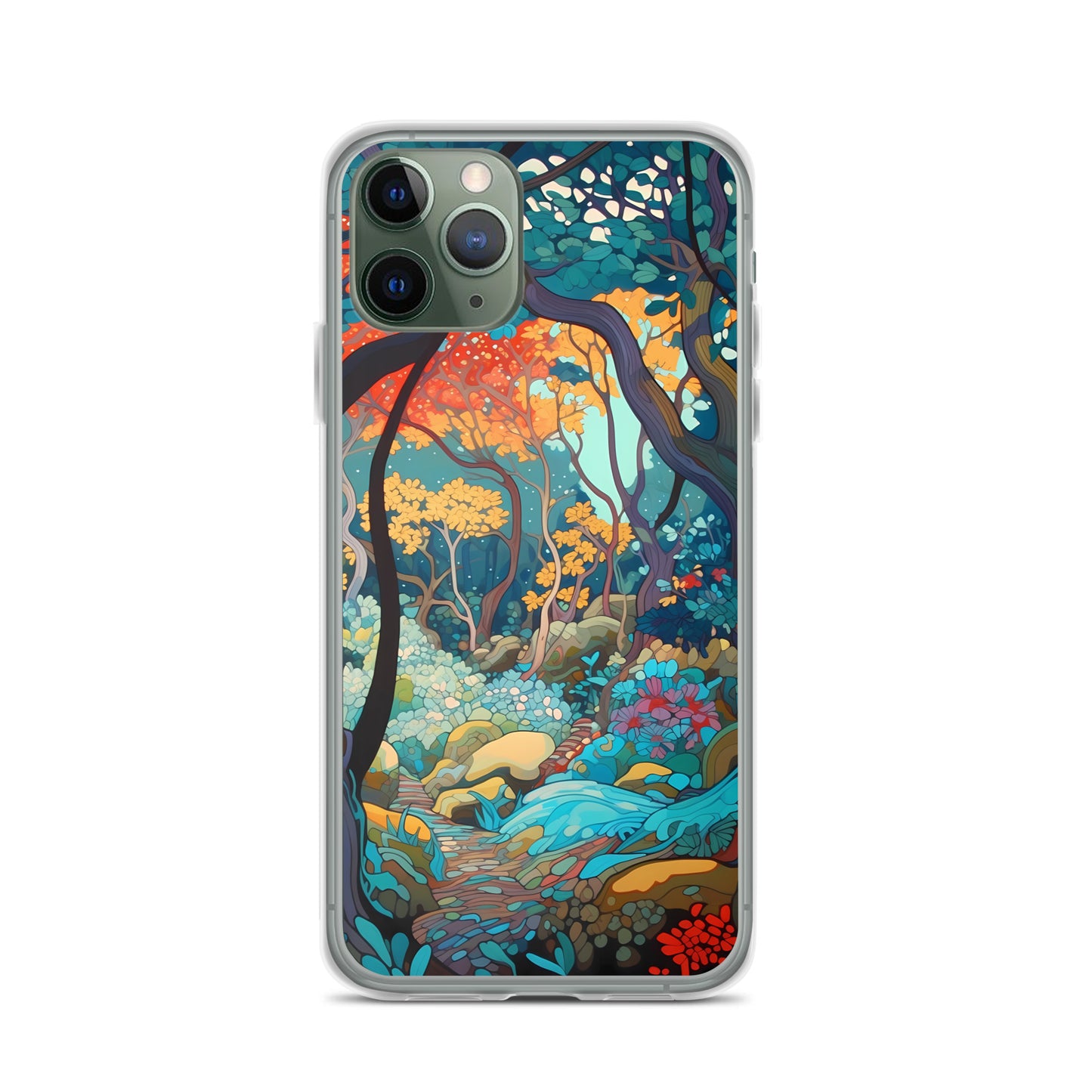 iPhone Case - Colorful Tree Landscape