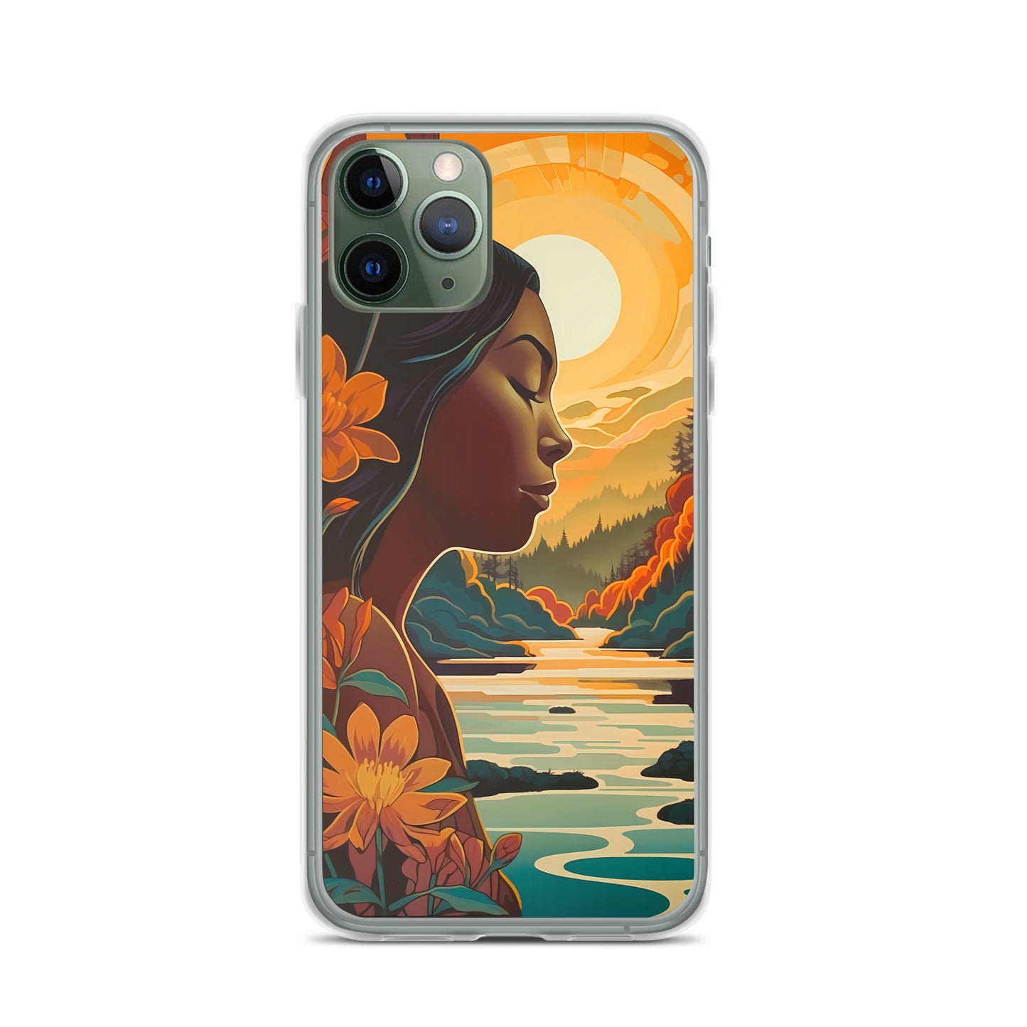 iPhone Case - Woman in Golden Landscape