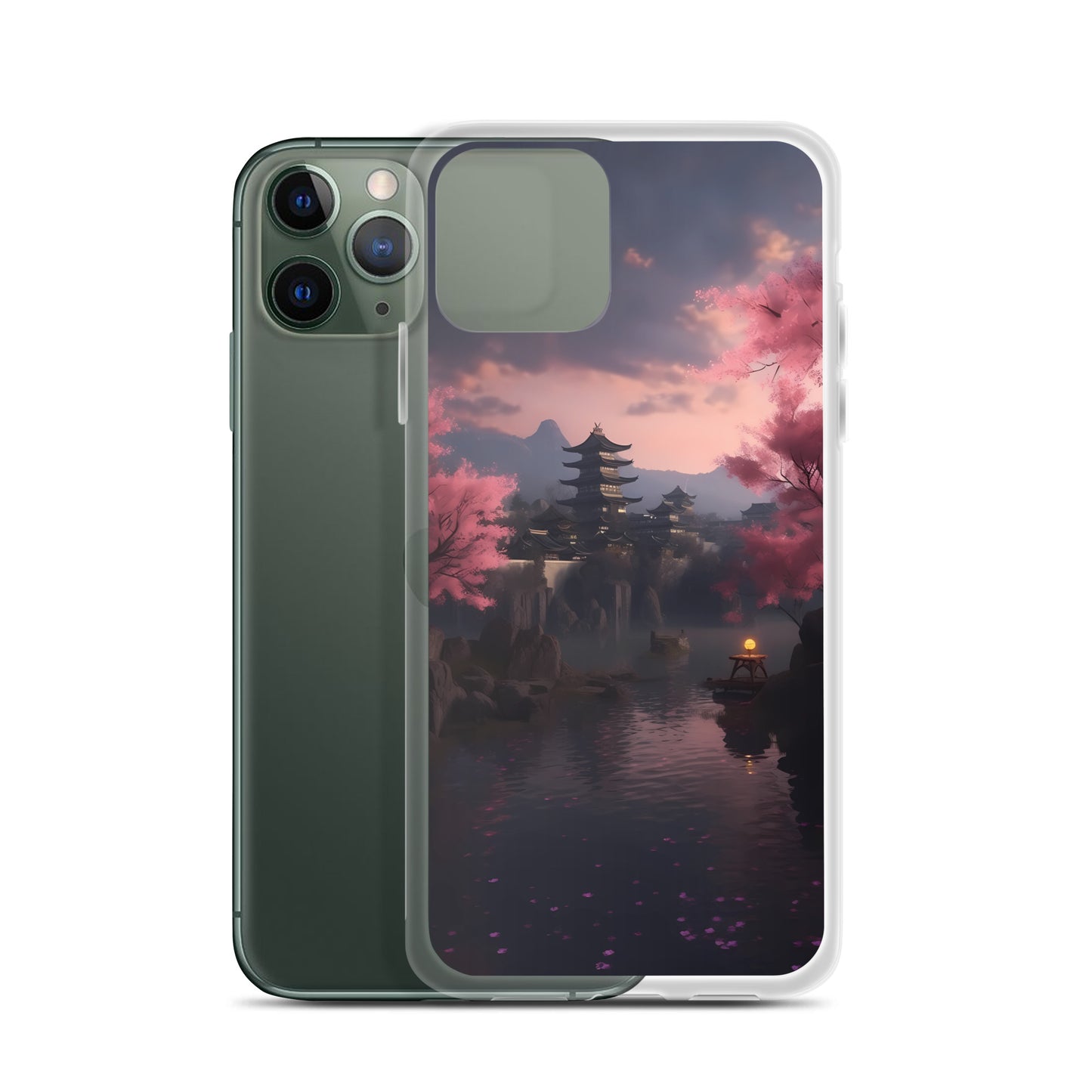 iPhone Case - Cherry Blossoms on Lake