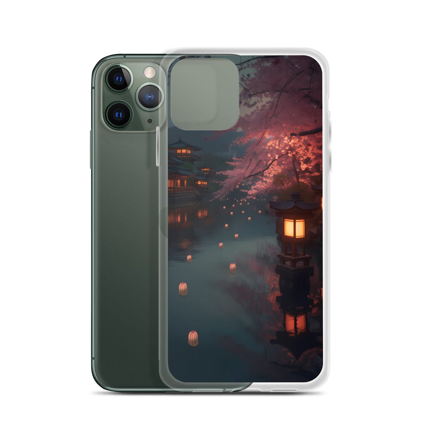 iPhone Case - Cherry Blossoms and Lanterns
