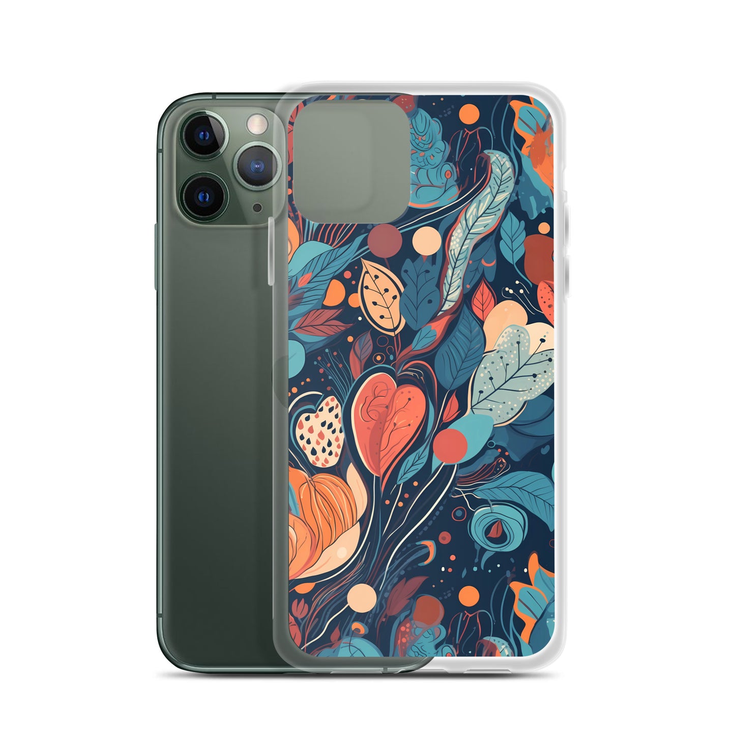iPhone Case -  Whimsical Leaf Pattern