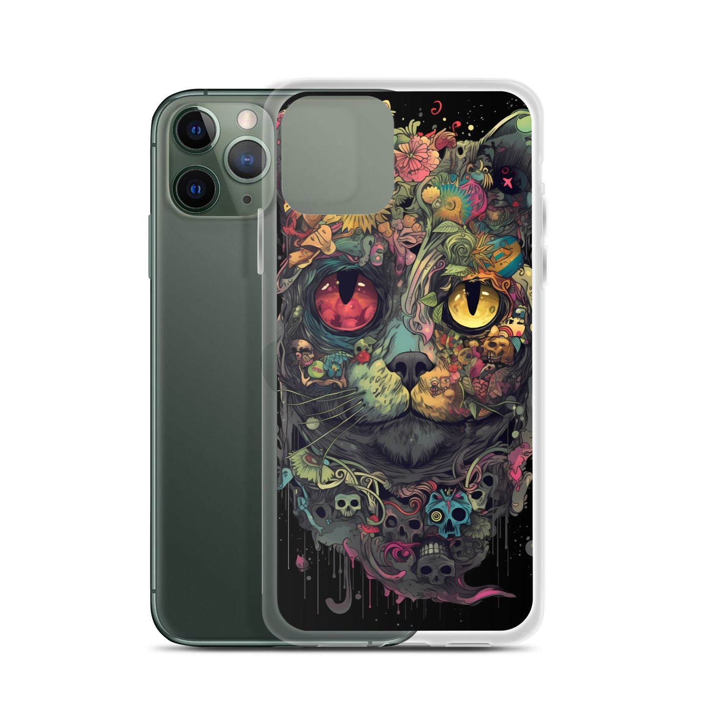 iPhone Case - Skullcat Psychedelia