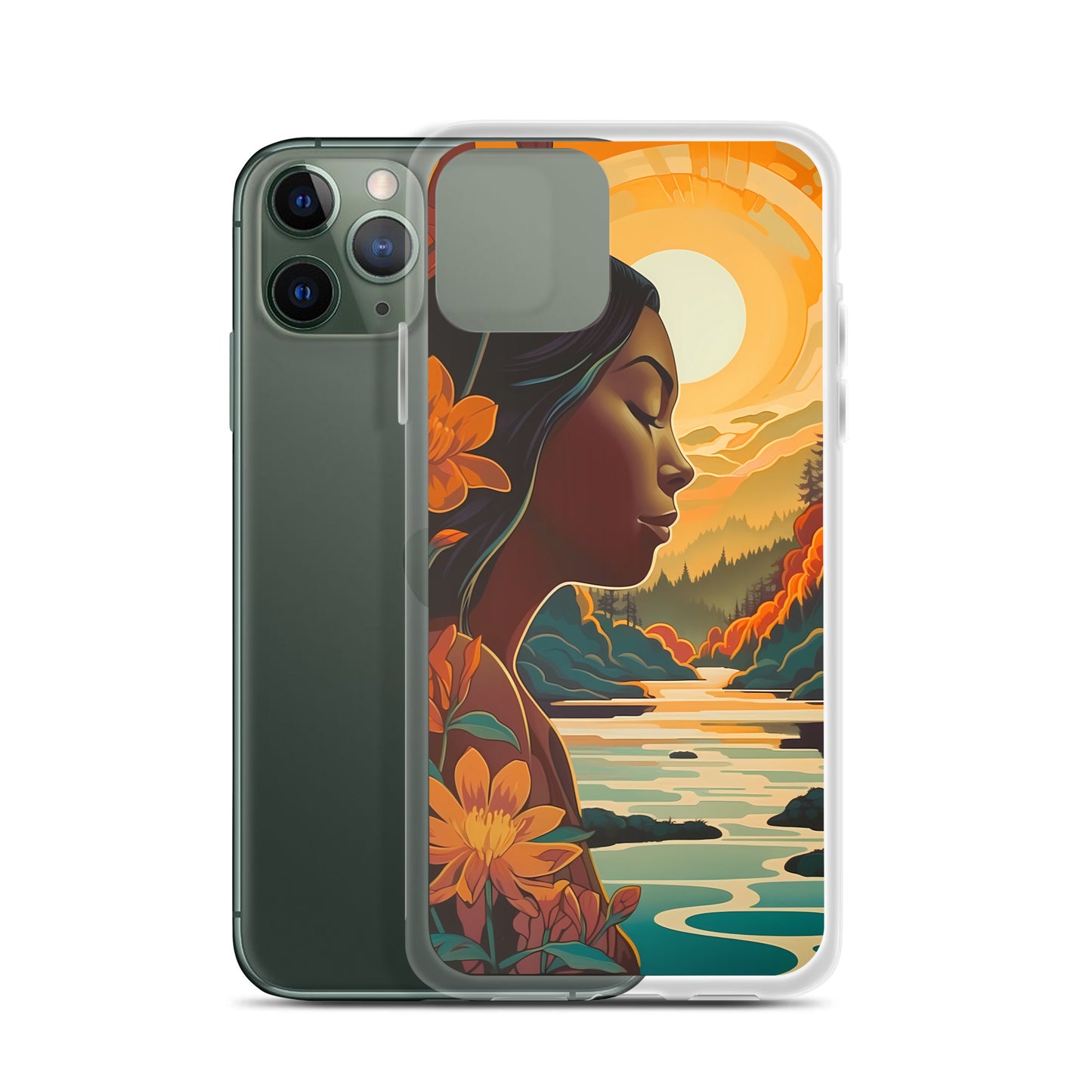 iPhone Case - Woman in Golden Landscape