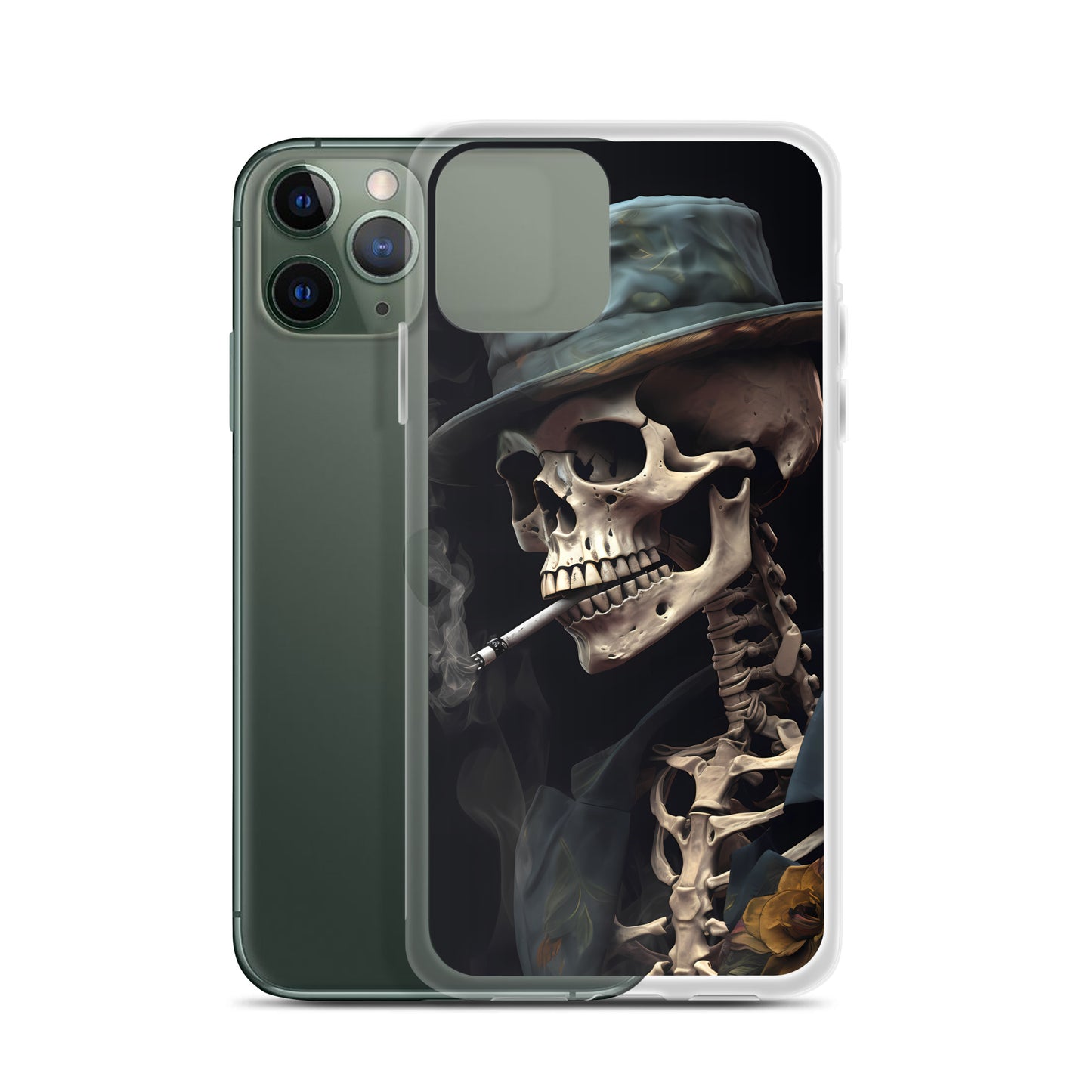 iPhone Case - Gentleman Smoking Skeleton