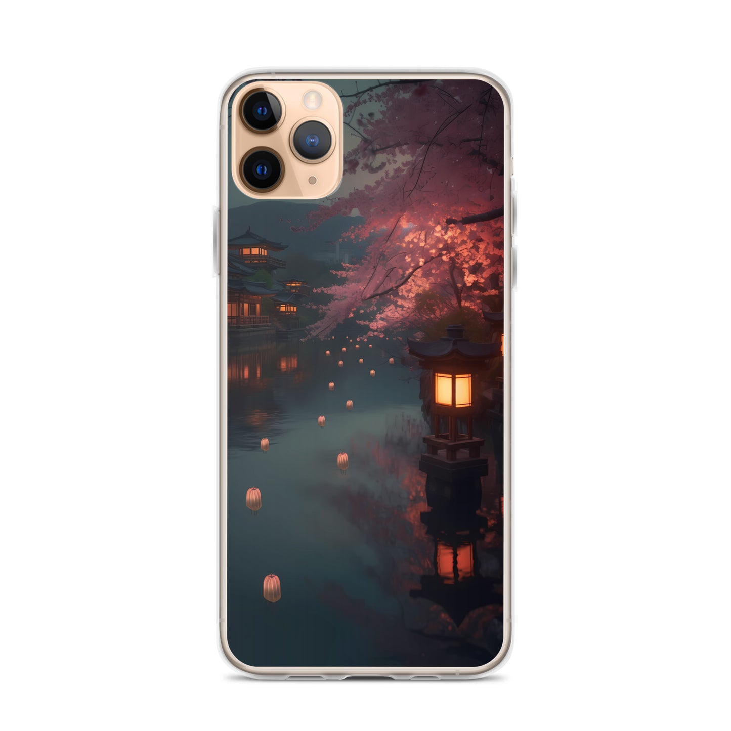 iPhone Case - Cherry Blossoms and Lanterns