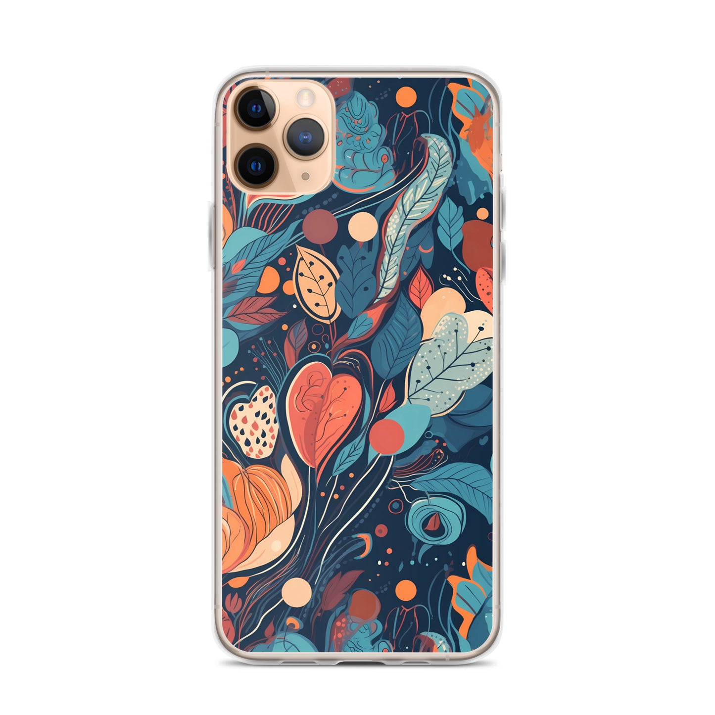 iPhone Case -  Whimsical Leaf Pattern
