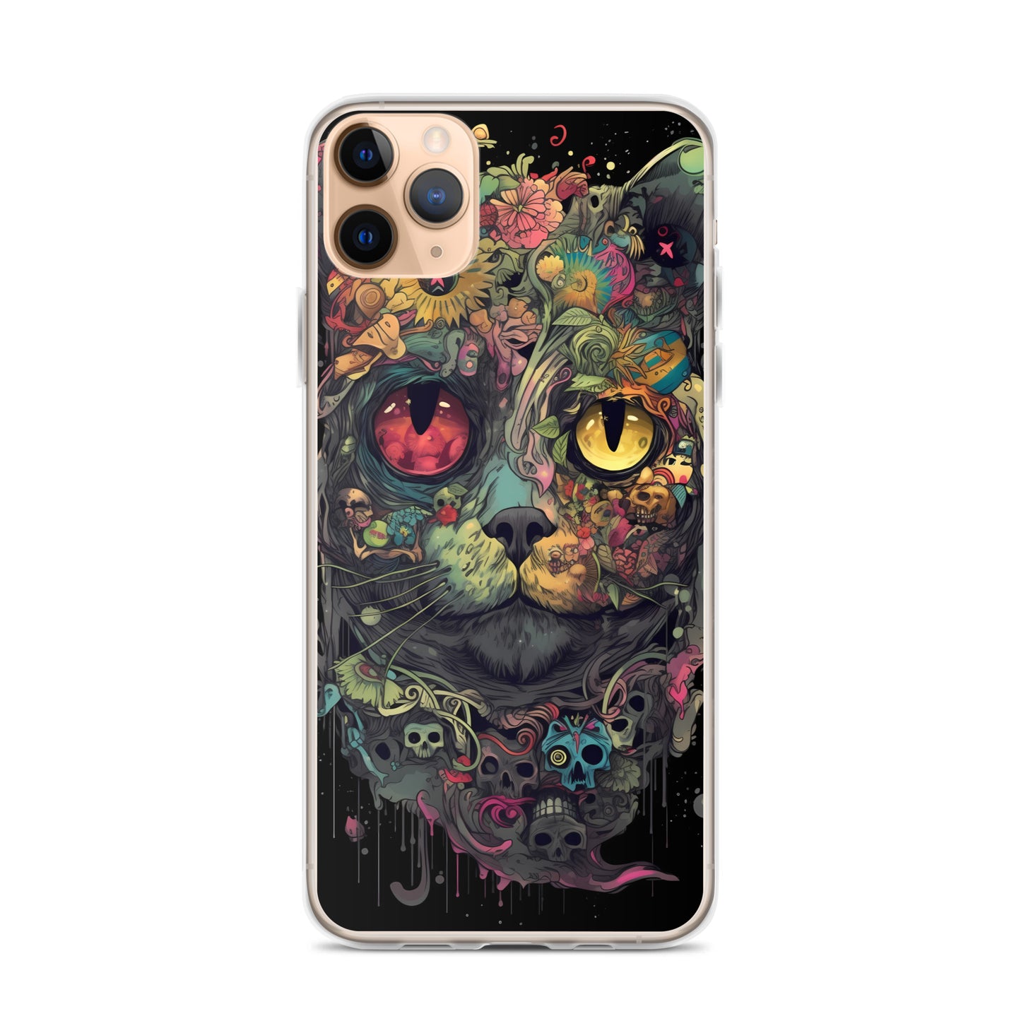 iPhone Case - Skullcat Psychedelia
