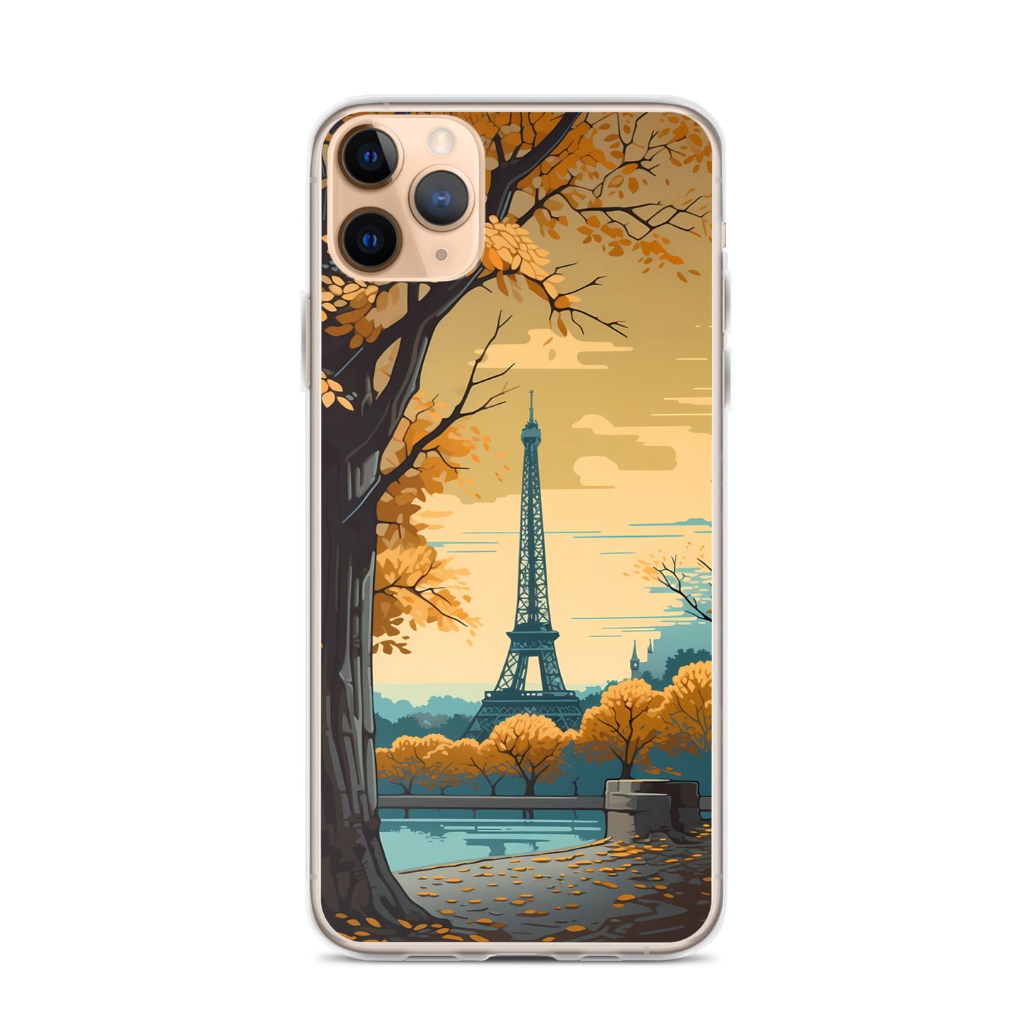 iPhone Case - Golden Eiffel Tower