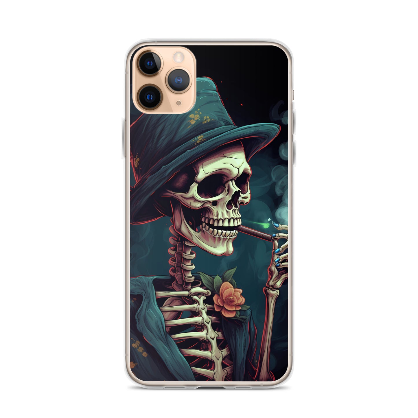 iPhone Case - Cryptidcore Skeleton Smoker