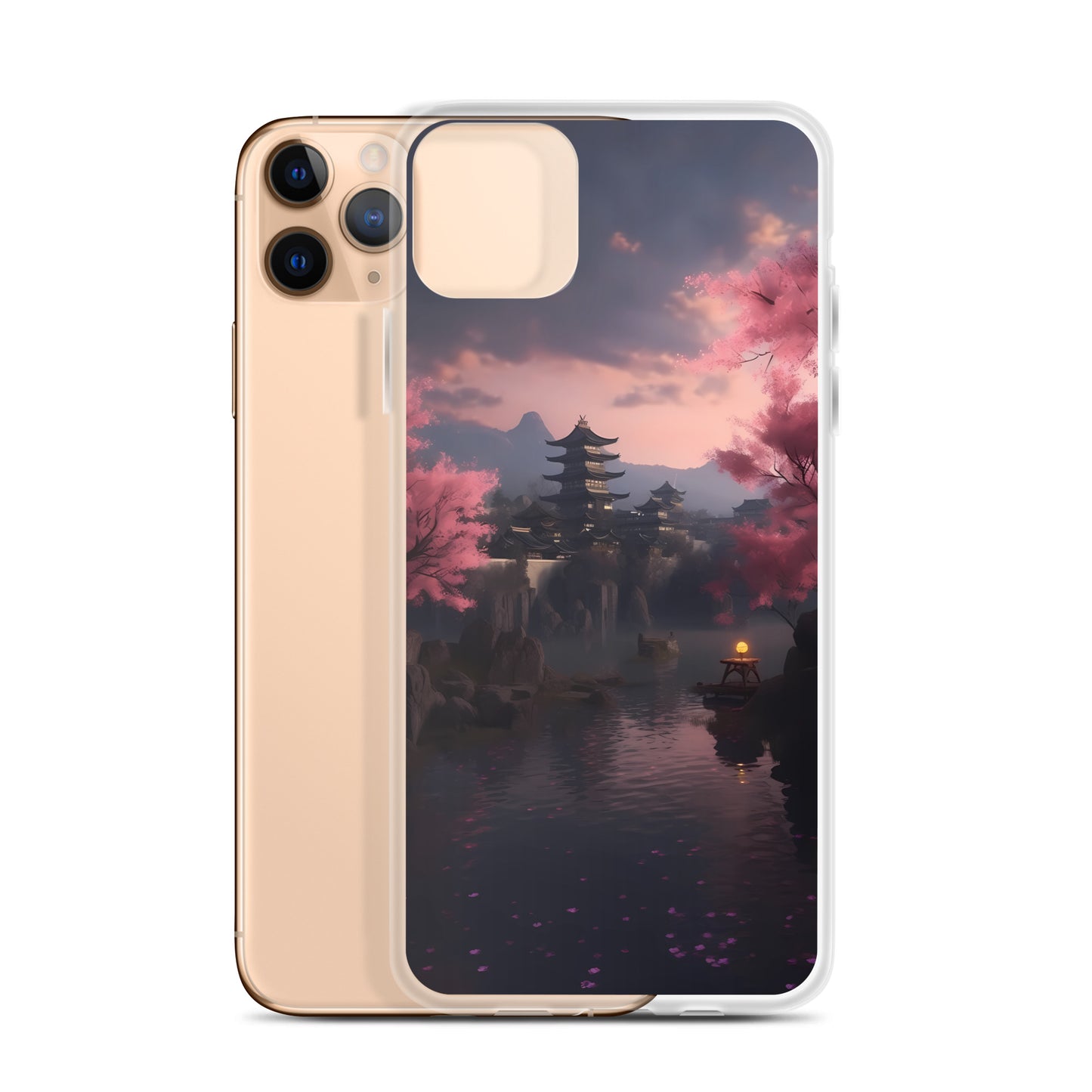 iPhone Case - Cherry Blossoms on Lake
