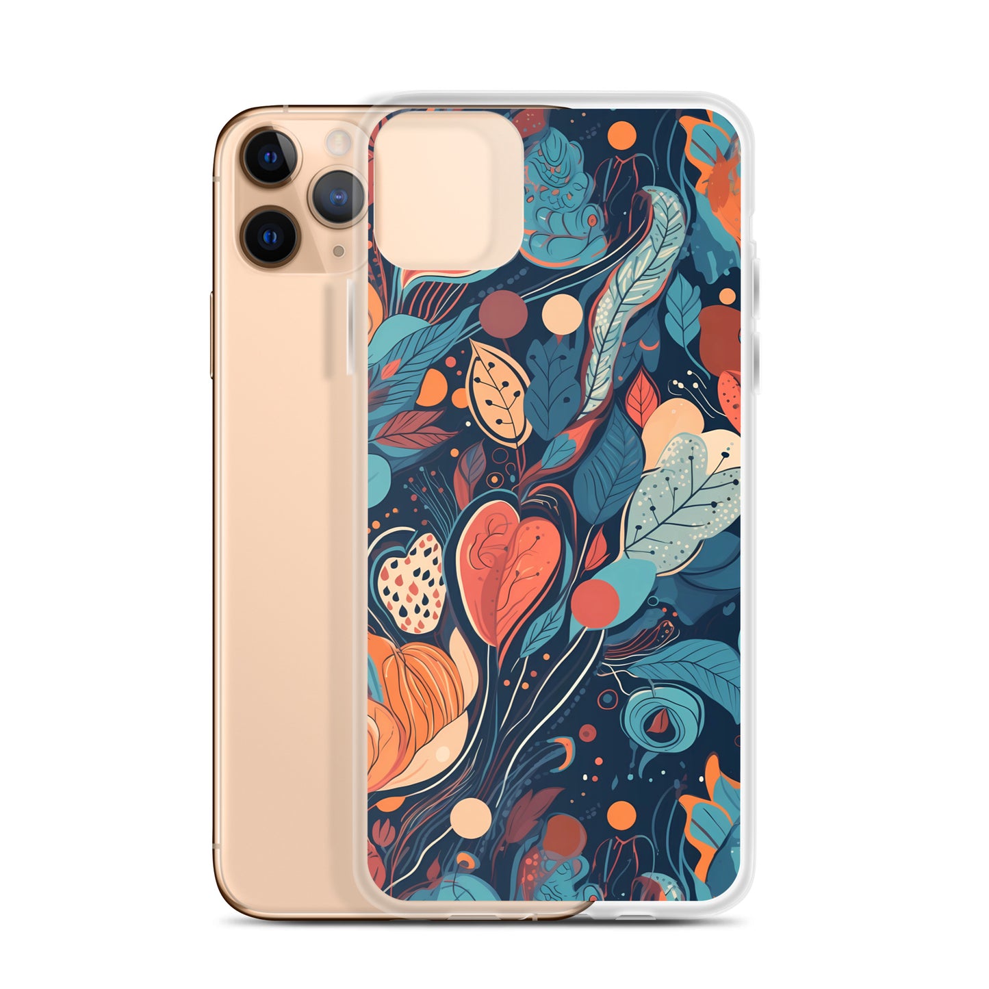 iPhone Case -  Whimsical Leaf Pattern