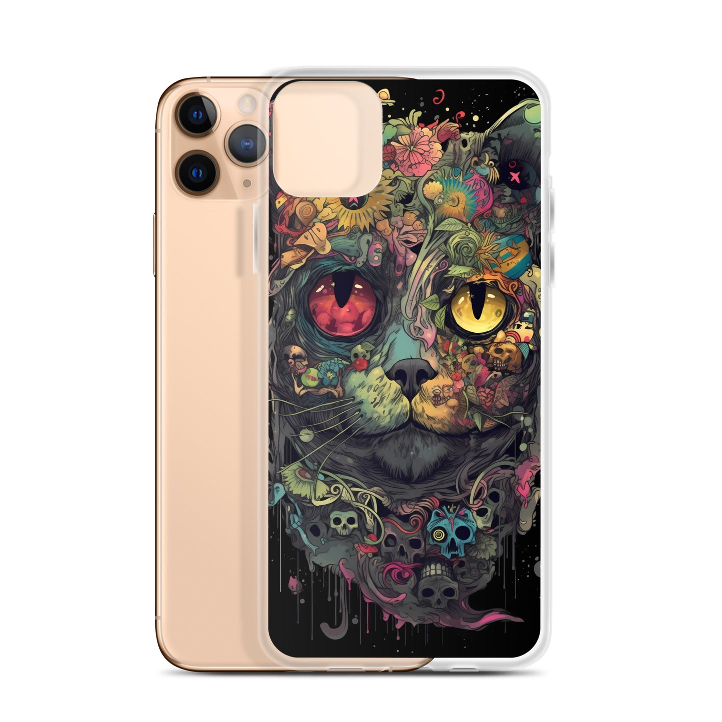 iPhone Case - Skullcat Psychedelia