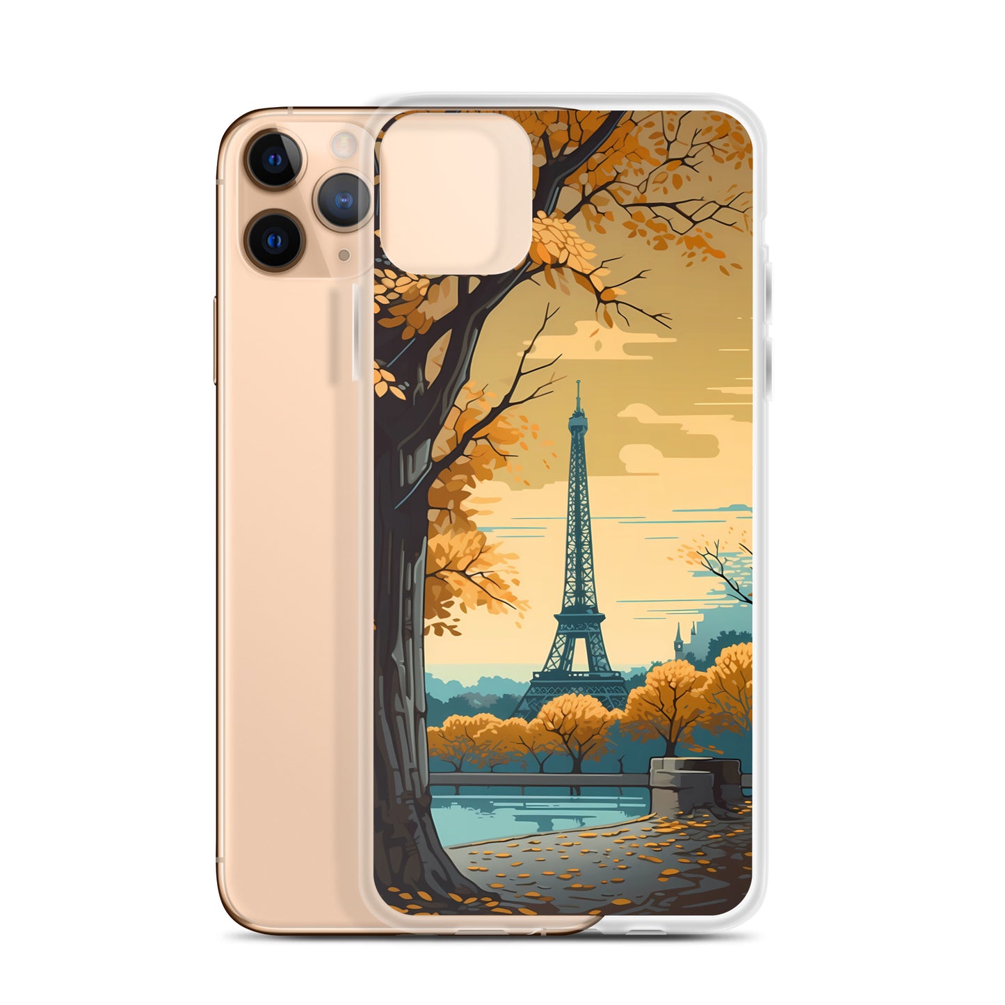 iPhone Case - Golden Eiffel Tower