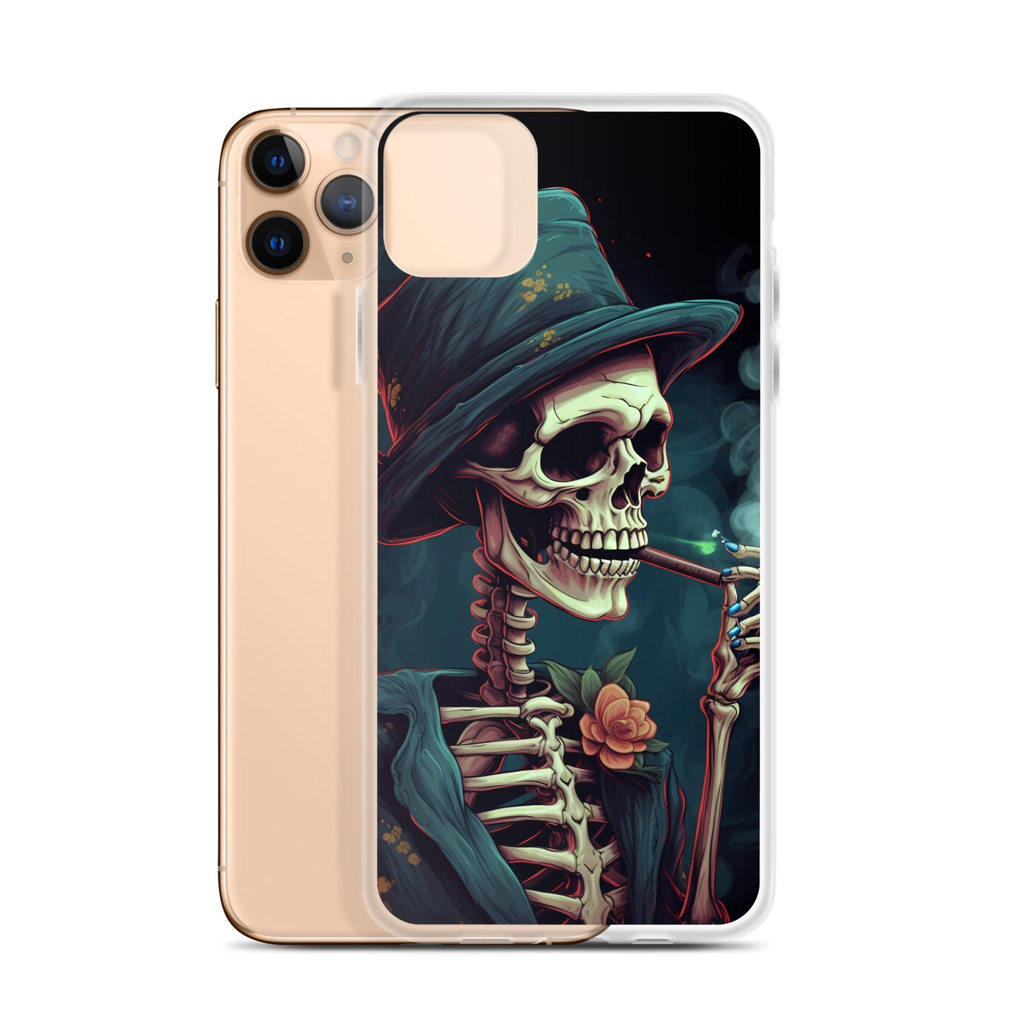 iPhone Case - Cryptidcore Skeleton Smoker