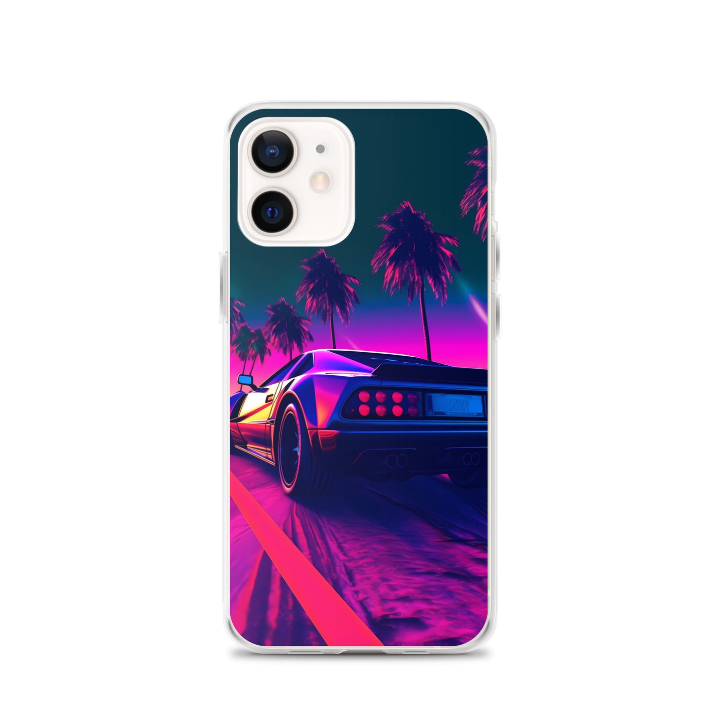 iPhone Case - Retrowave Neon Car
