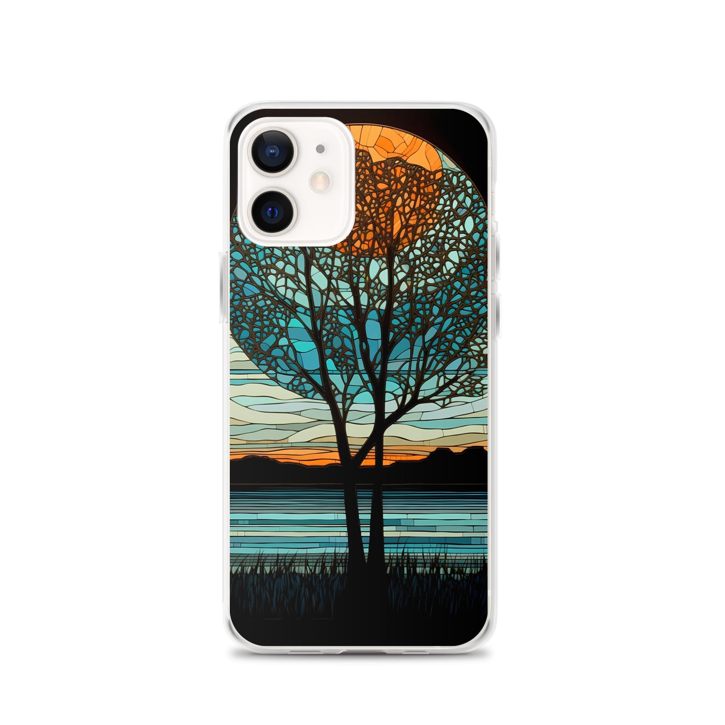 iPhone Case - Moon & Tree Stained Glass