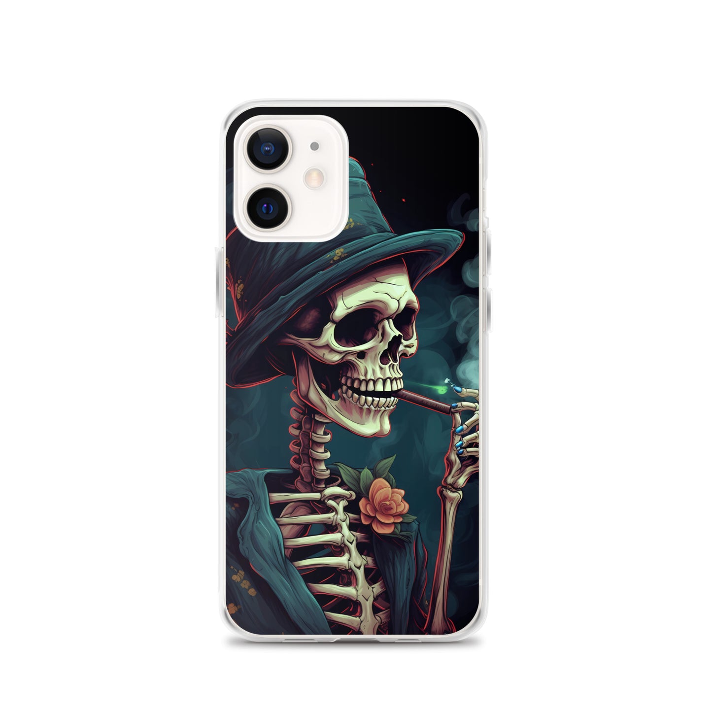 iPhone Case - Cryptidcore Skeleton Smoker