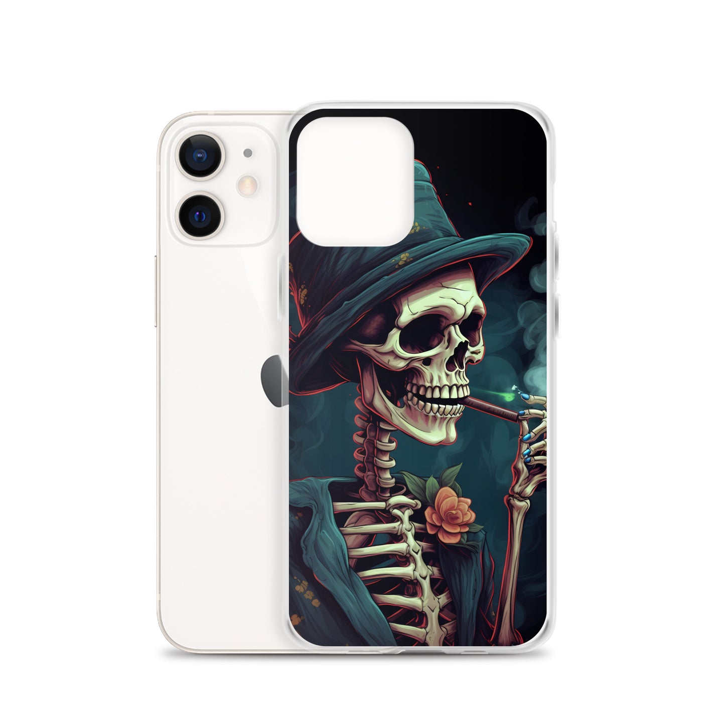 iPhone Case - Cryptidcore Skeleton Smoker