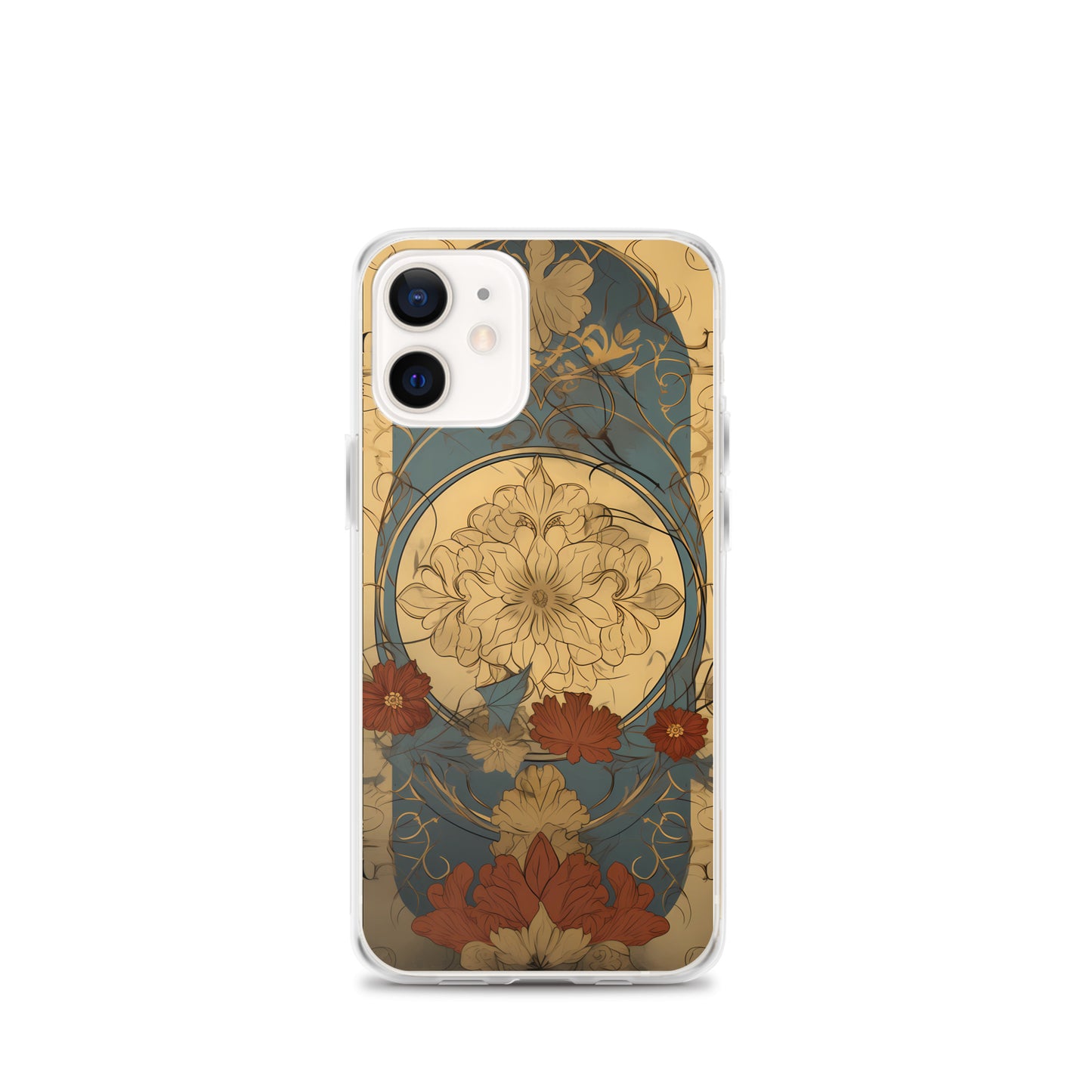 iPhone Case - Art Nouveau Leaves and Flowers