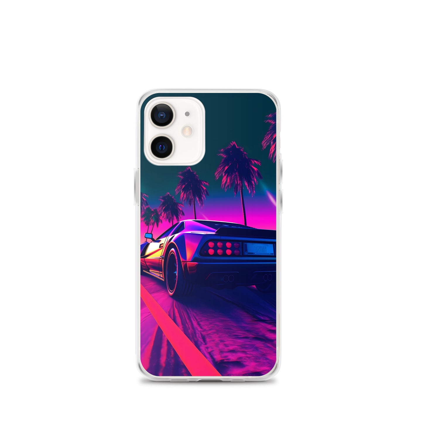 iPhone Case - Retrowave Neon Car