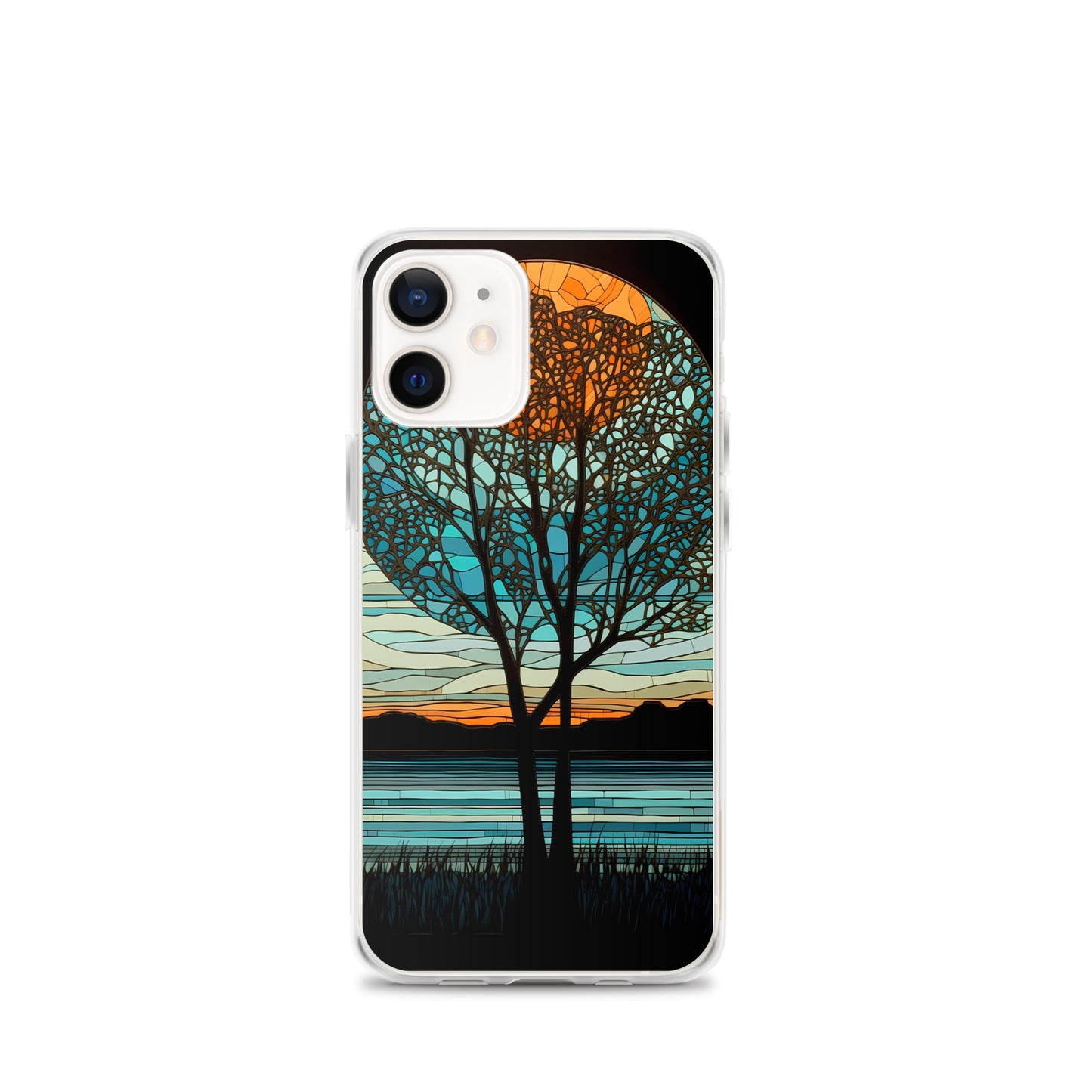iPhone Case - Moon & Tree Stained Glass