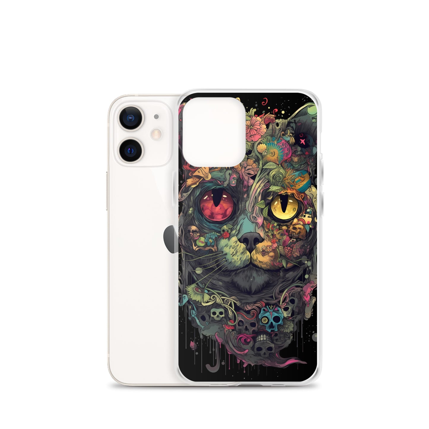 iPhone Case - Skullcat Psychedelia