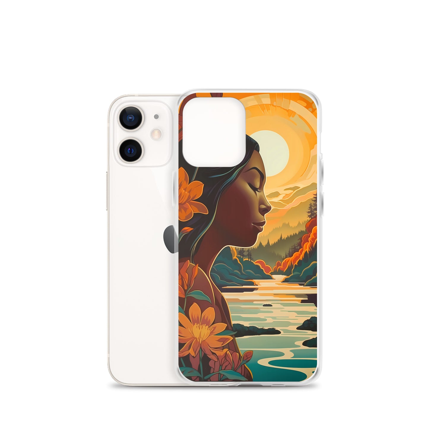 iPhone Case - Woman in Golden Landscape