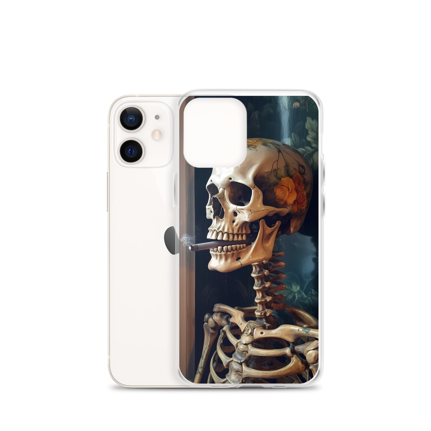 iPhone Case - Skull Flower Skeleton