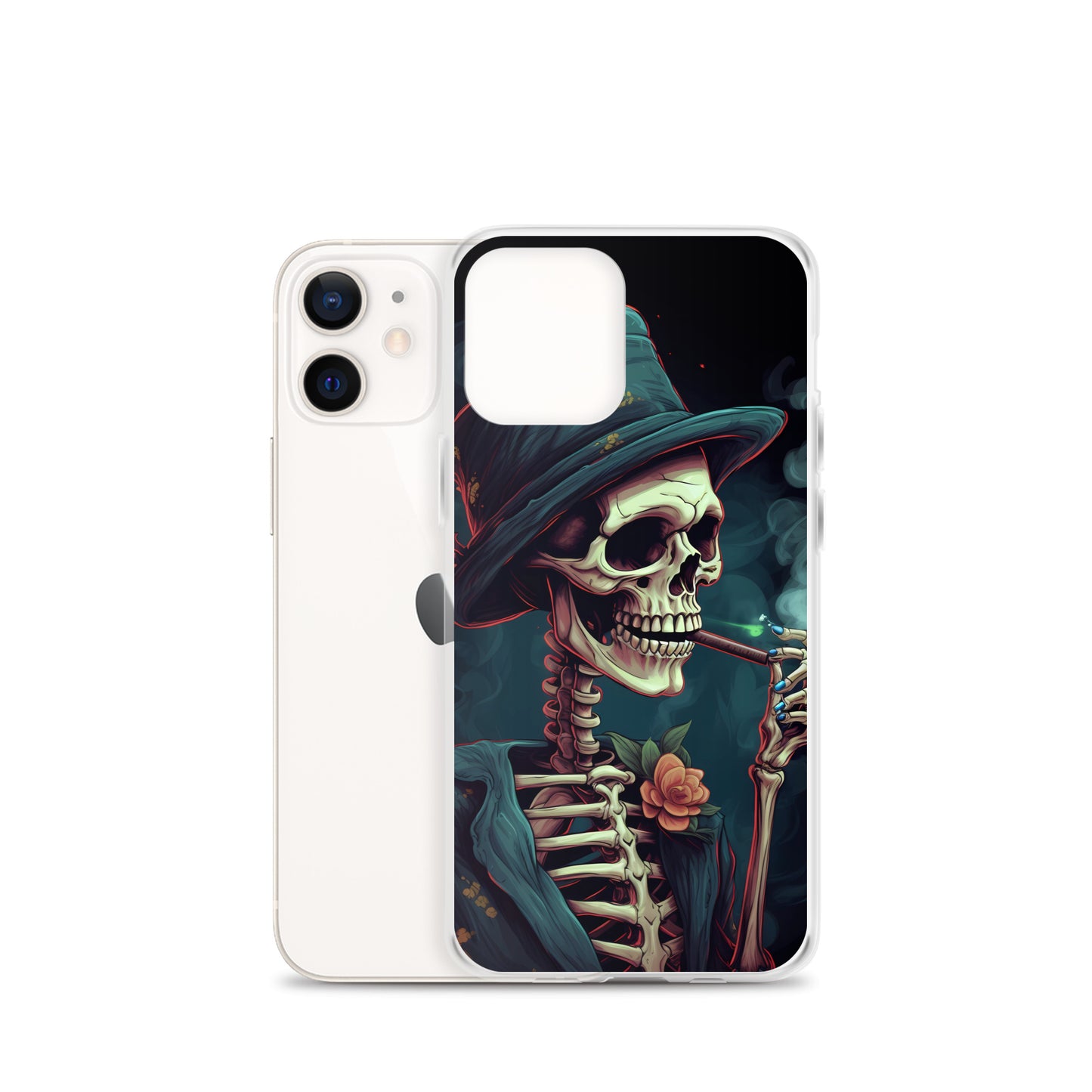 iPhone Case - Cryptidcore Skeleton Smoker