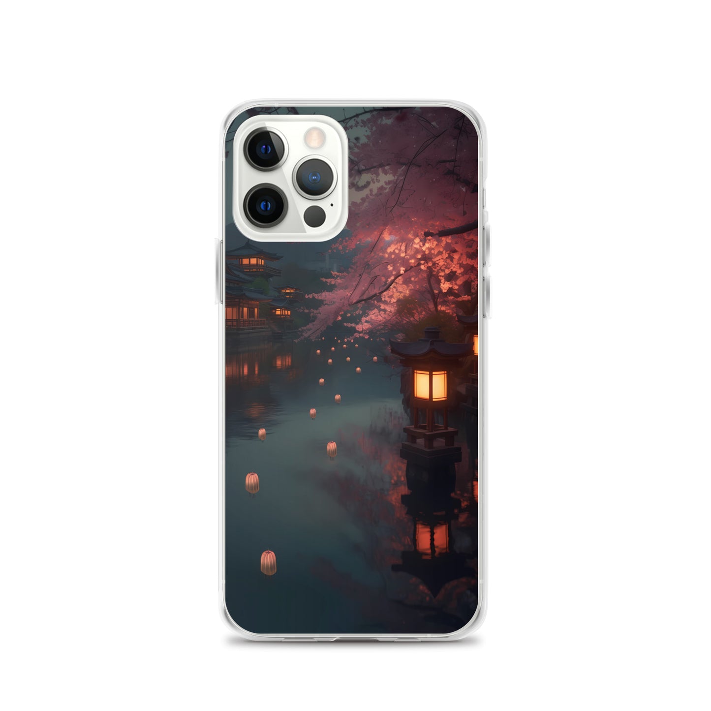iPhone Case - Cherry Blossoms and Lanterns