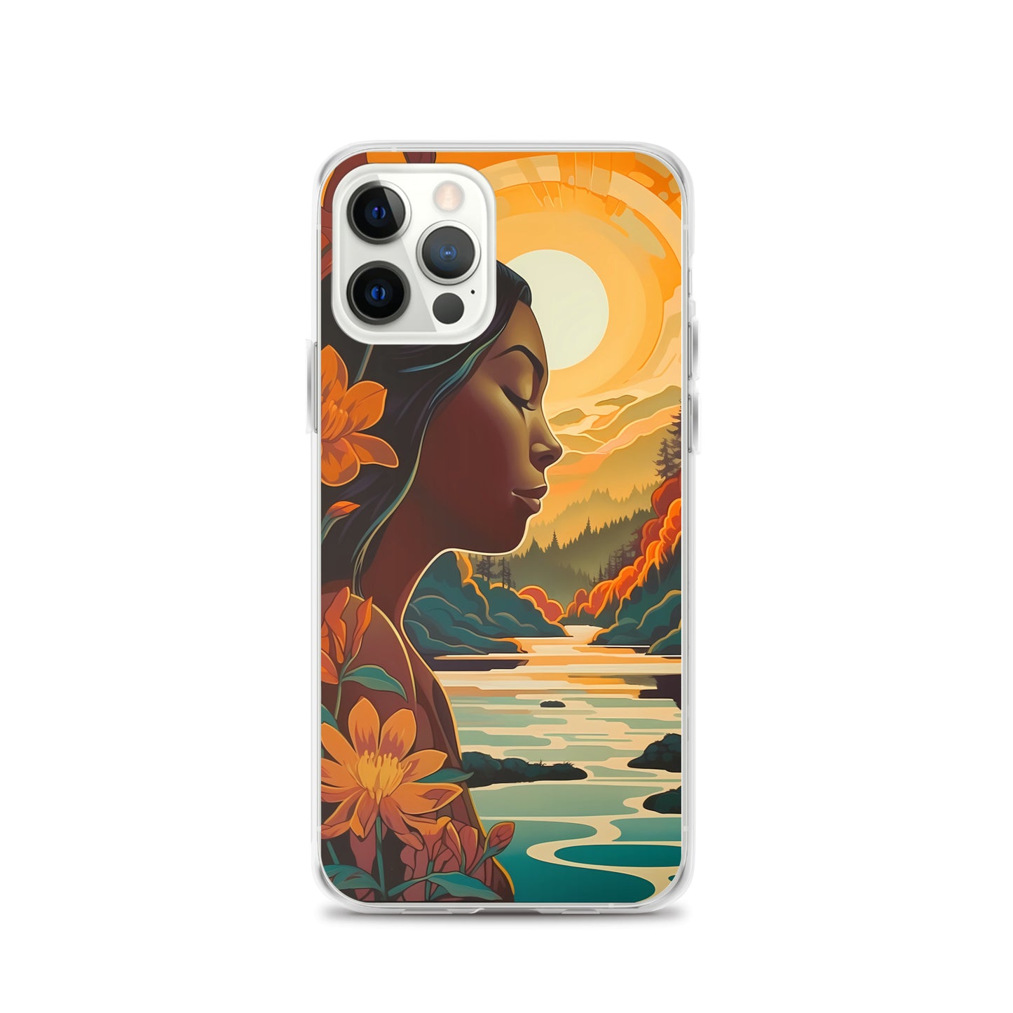 iPhone Case - Woman in Golden Landscape