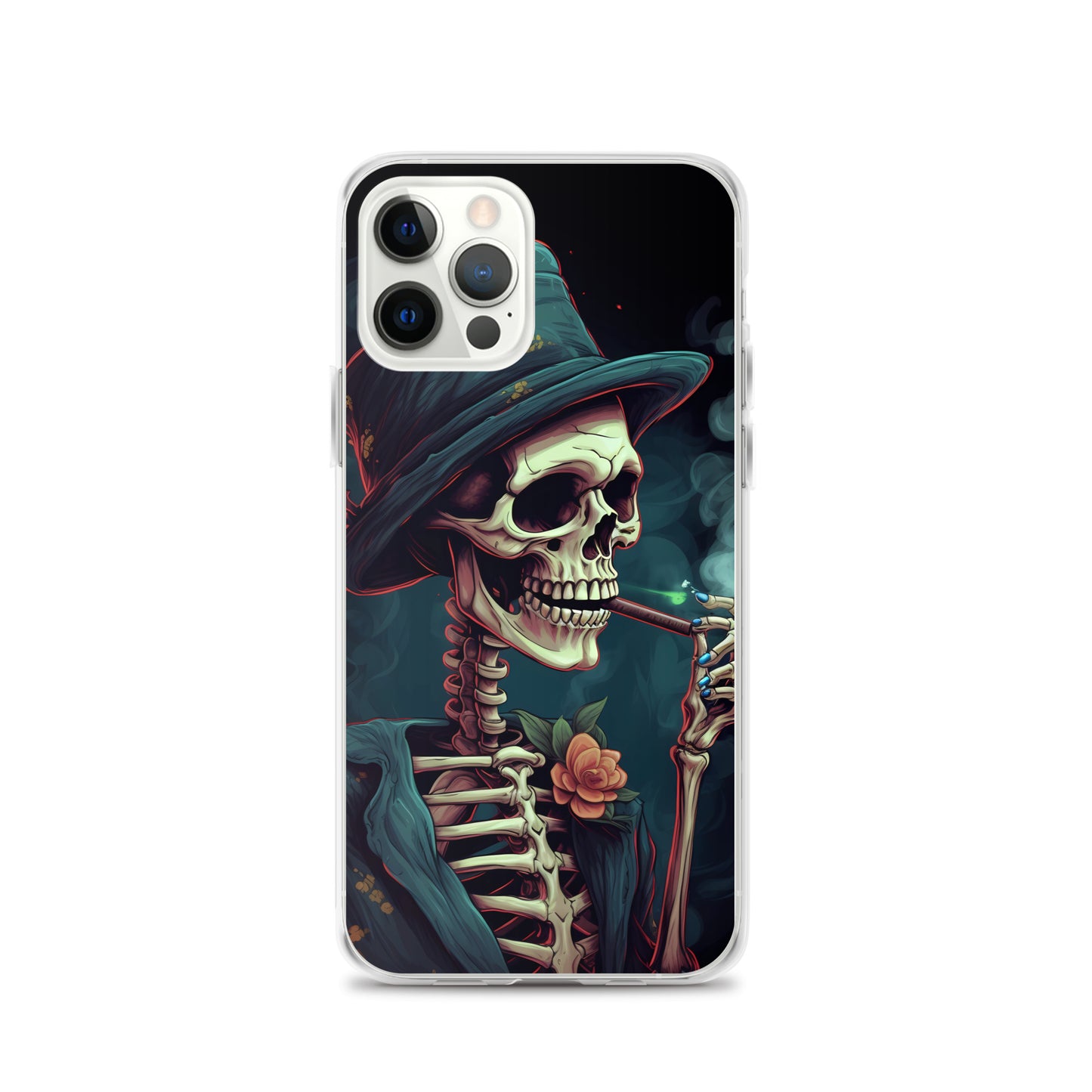 iPhone Case - Cryptidcore Skeleton Smoker
