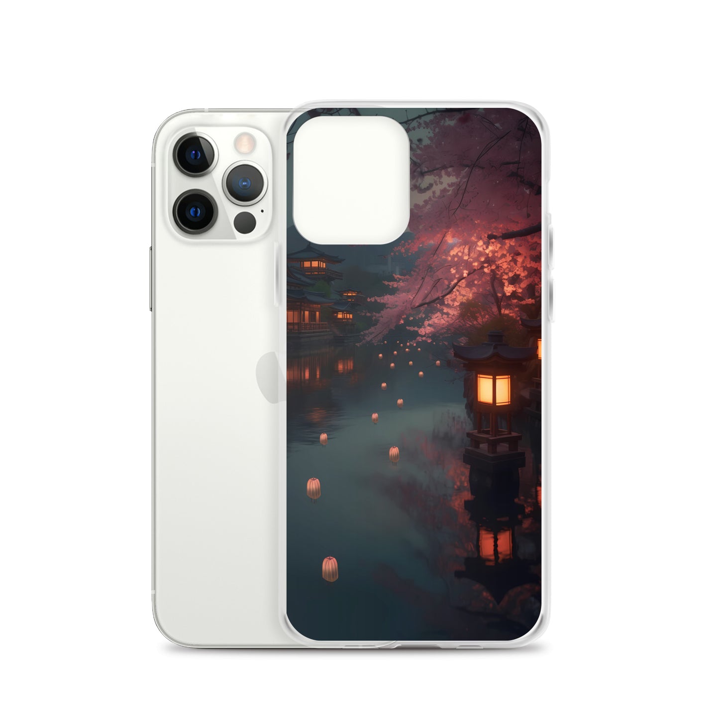 iPhone Case - Cherry Blossoms and Lanterns