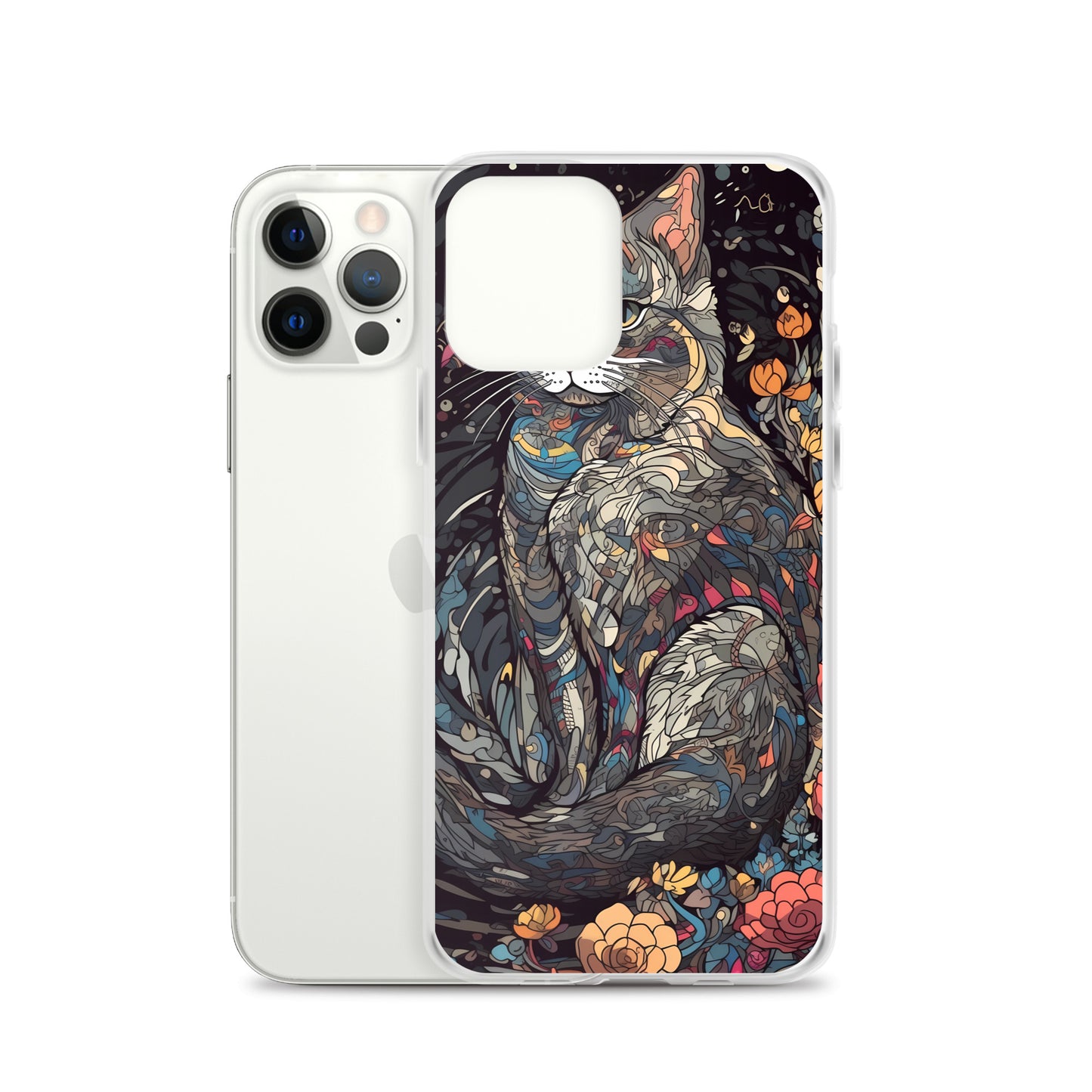 iPhone Case - Gray Cat Garden