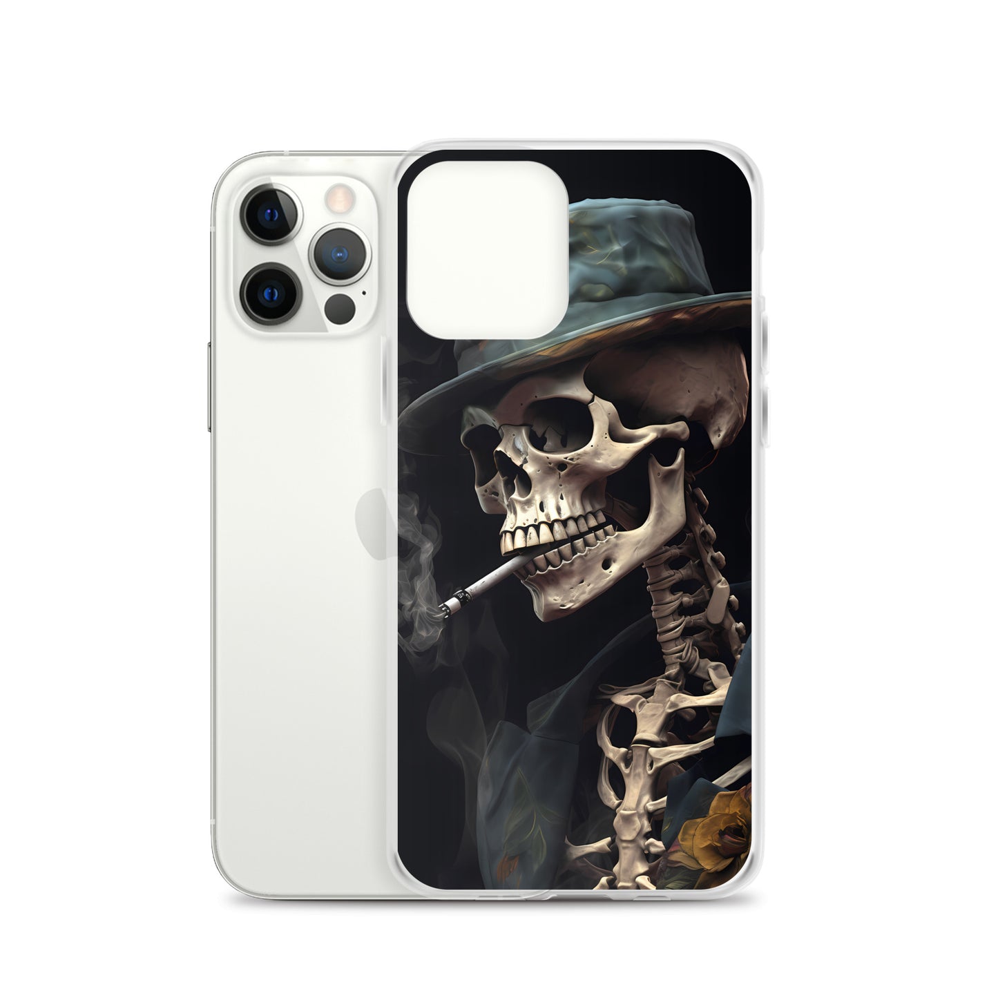 iPhone Case - Gentleman Smoking Skeleton