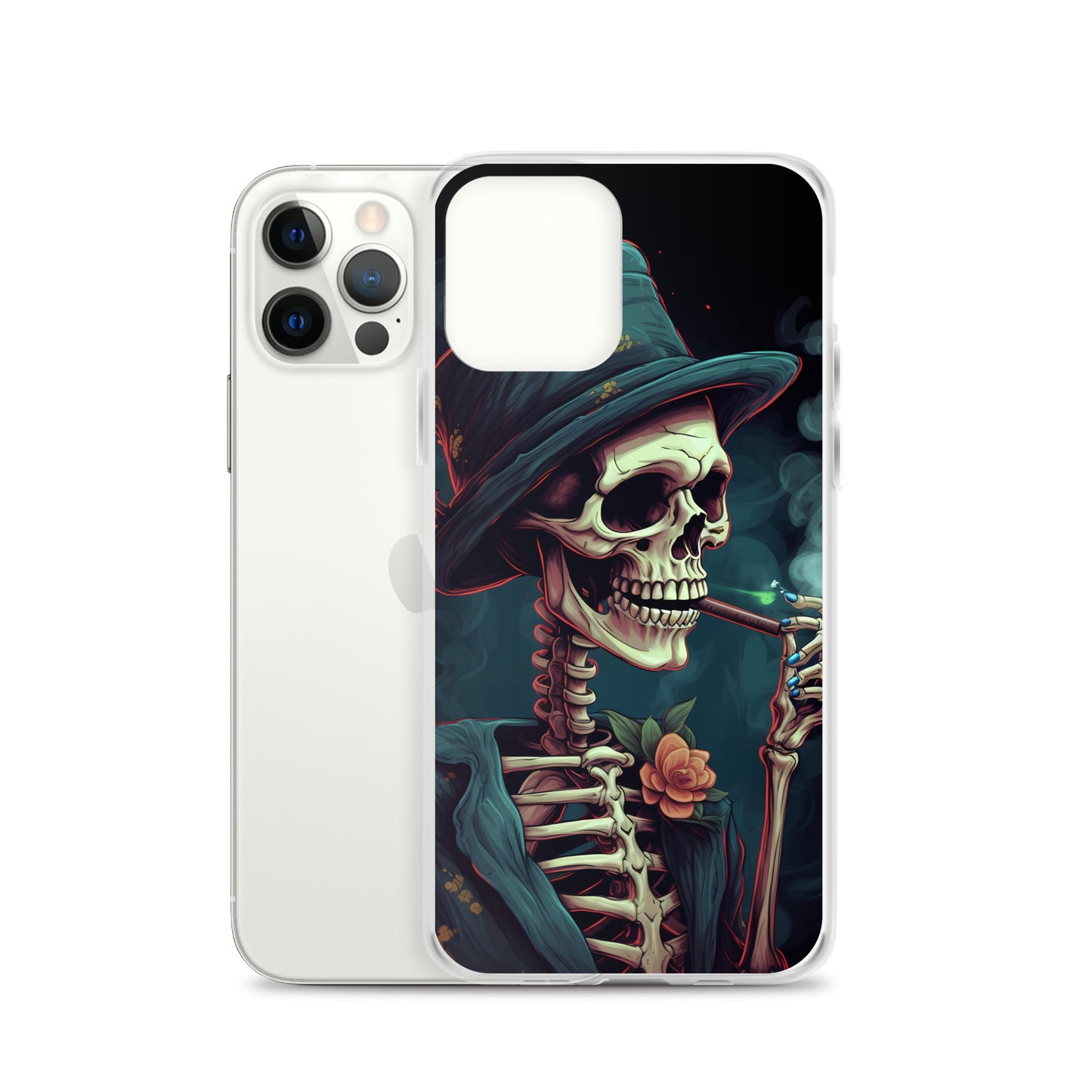 iPhone Case - Cryptidcore Skeleton Smoker