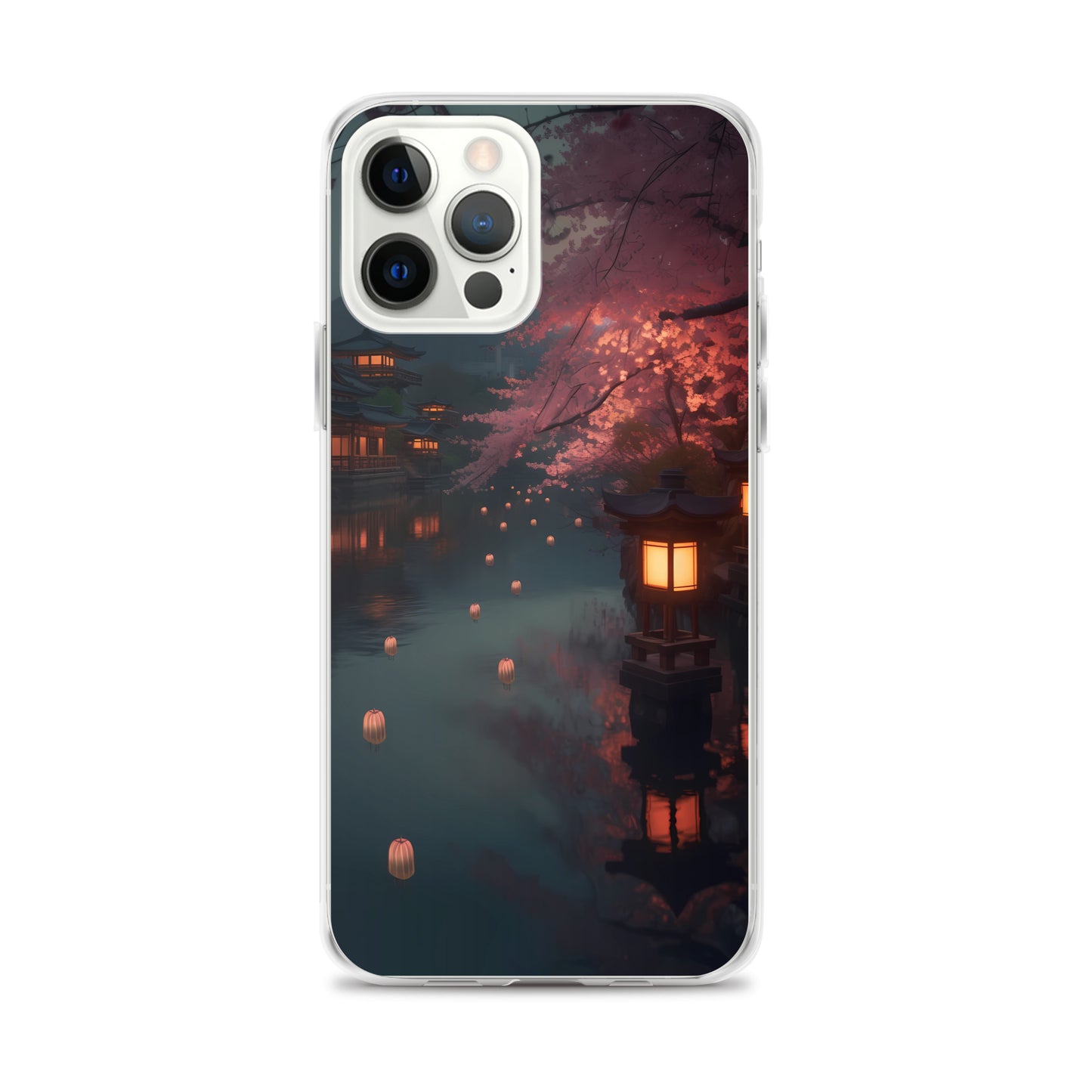 iPhone Case - Cherry Blossoms and Lanterns