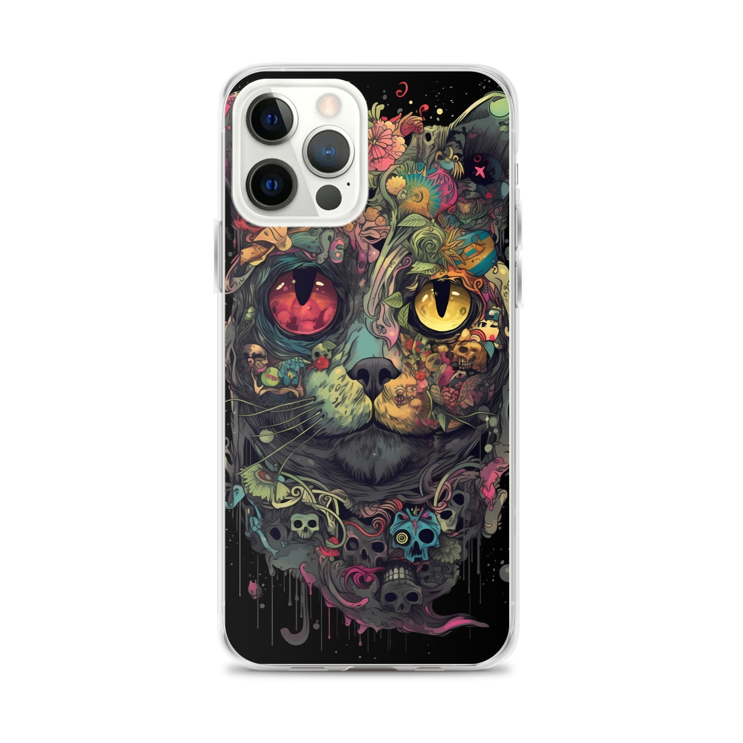 iPhone Case - Skullcat Psychedelia