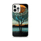 iPhone Case - Moon & Tree Stained Glass