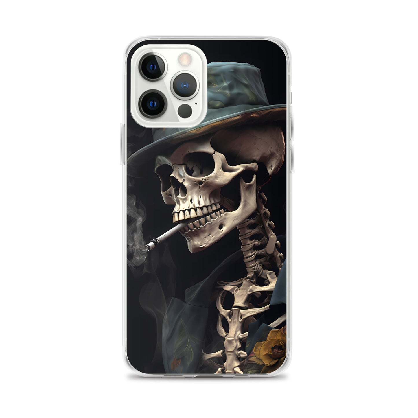 iPhone Case - Gentleman Smoking Skeleton
