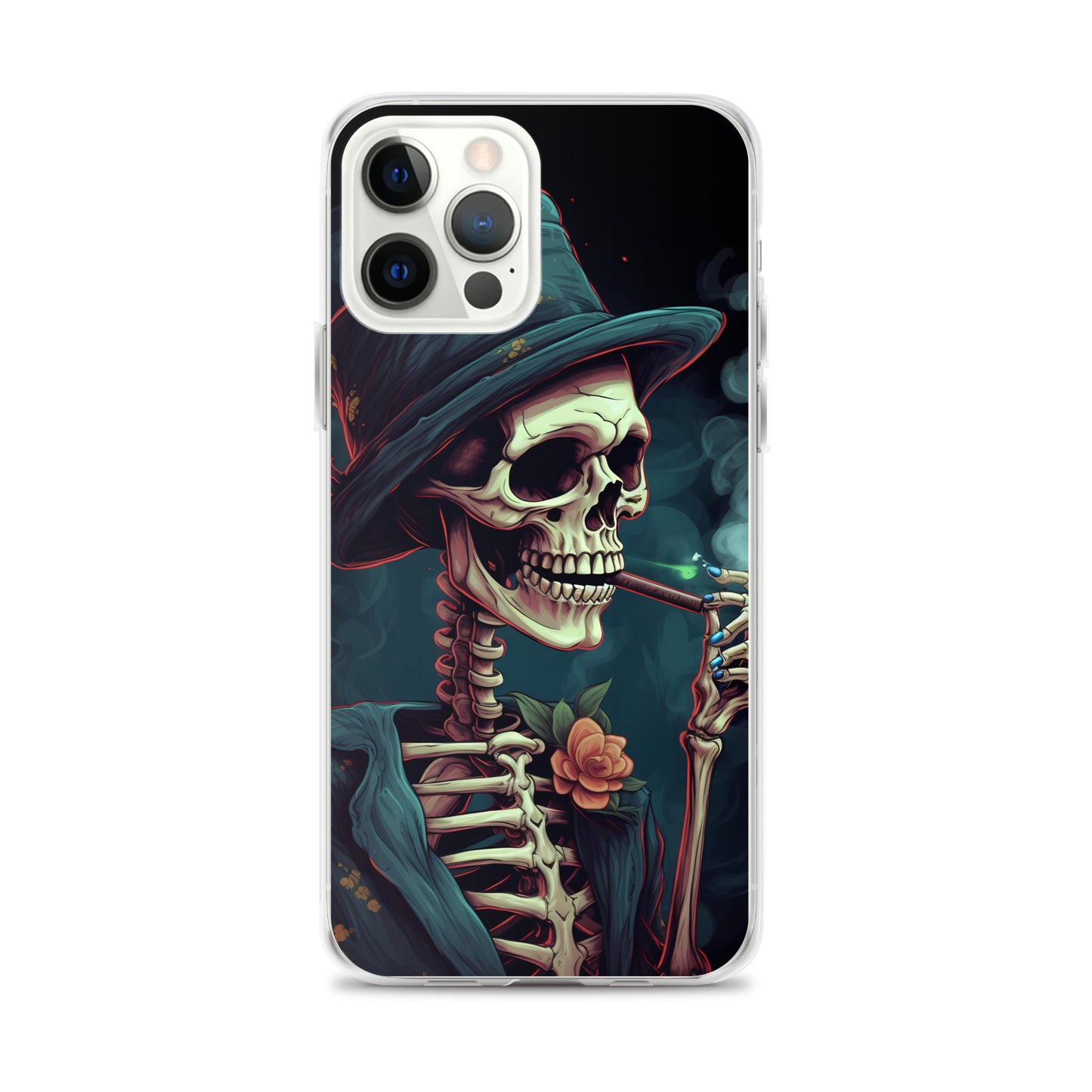 iPhone Case - Cryptidcore Skeleton Smoker