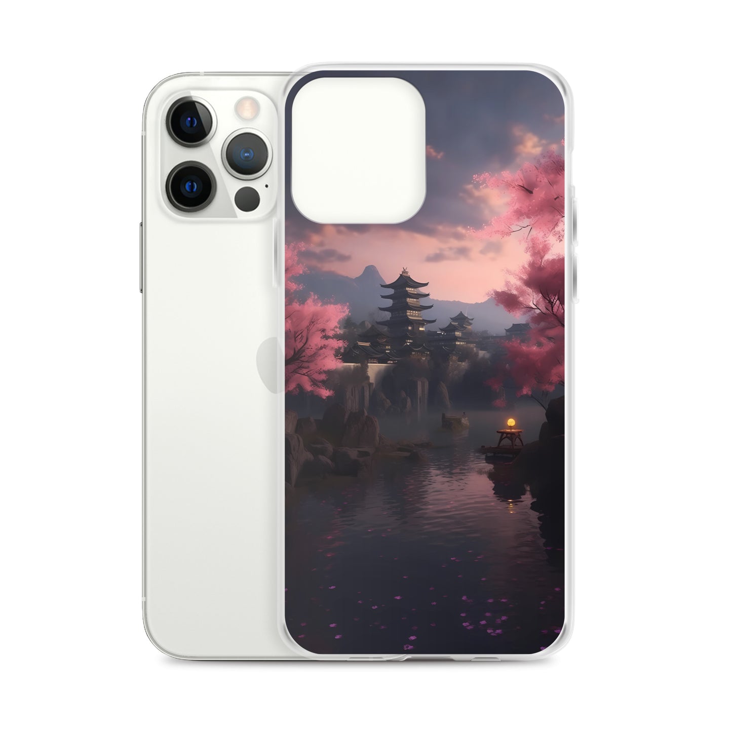 iPhone Case - Cherry Blossoms on Lake