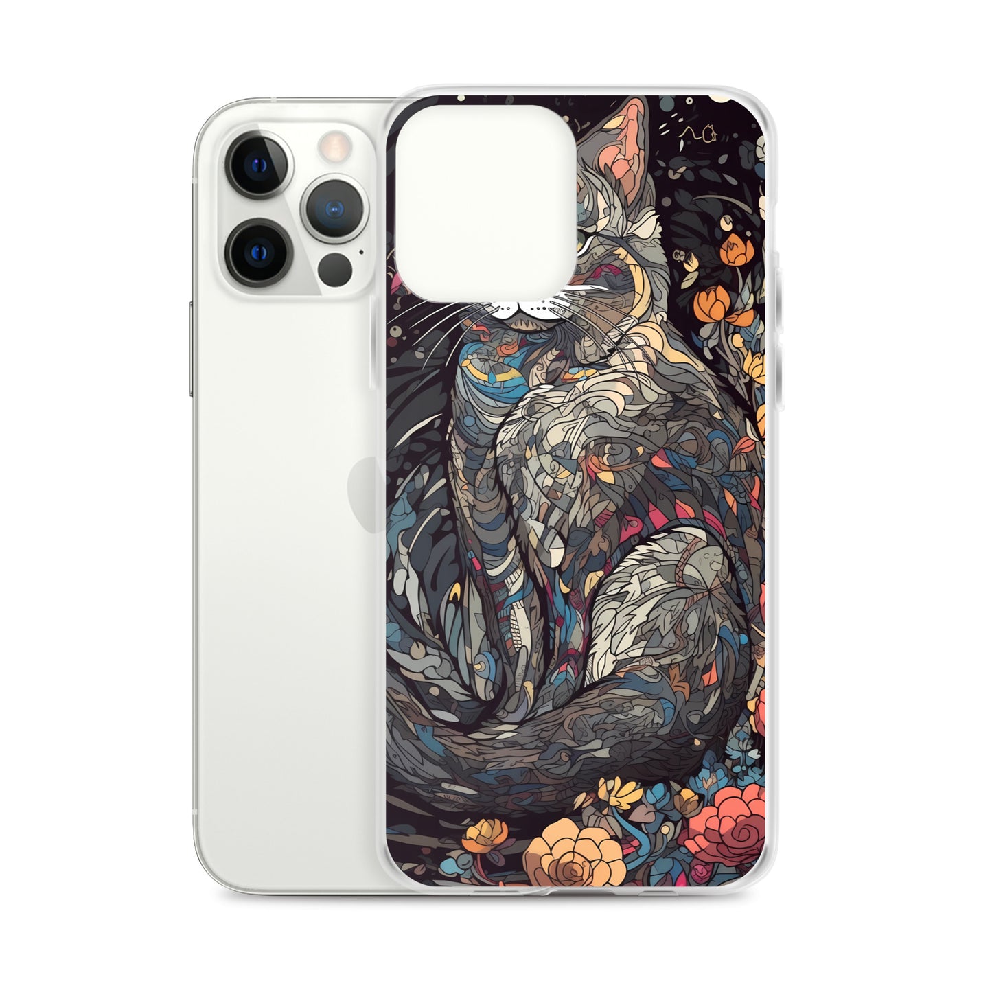 iPhone Case - Gray Cat Garden
