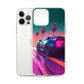iPhone Case - Synthwave Sunset Sports Car