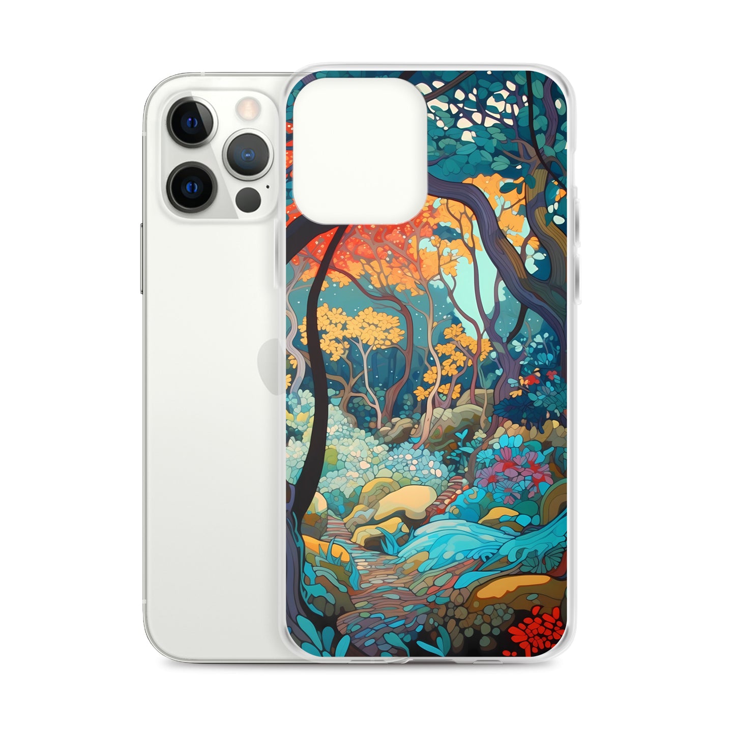iPhone Case - Colorful Tree Landscape