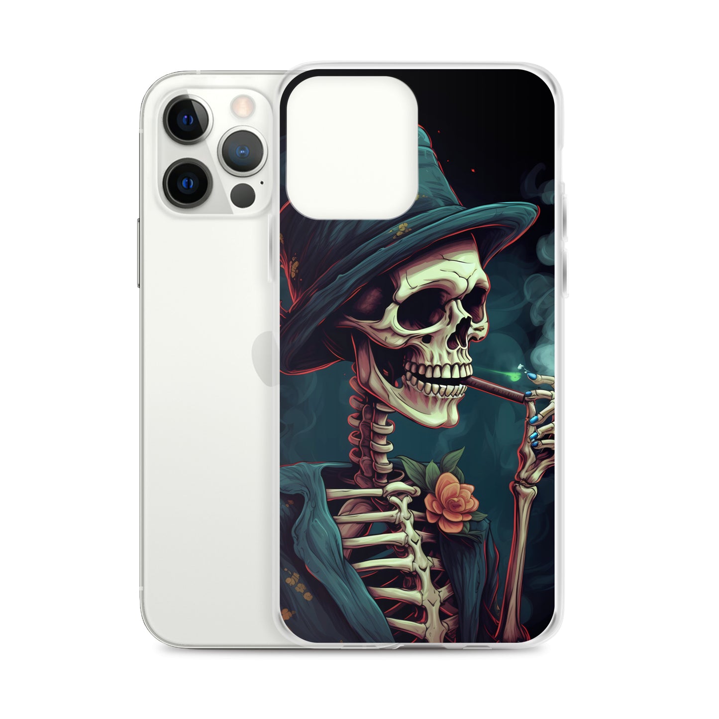 iPhone Case - Cryptidcore Skeleton Smoker