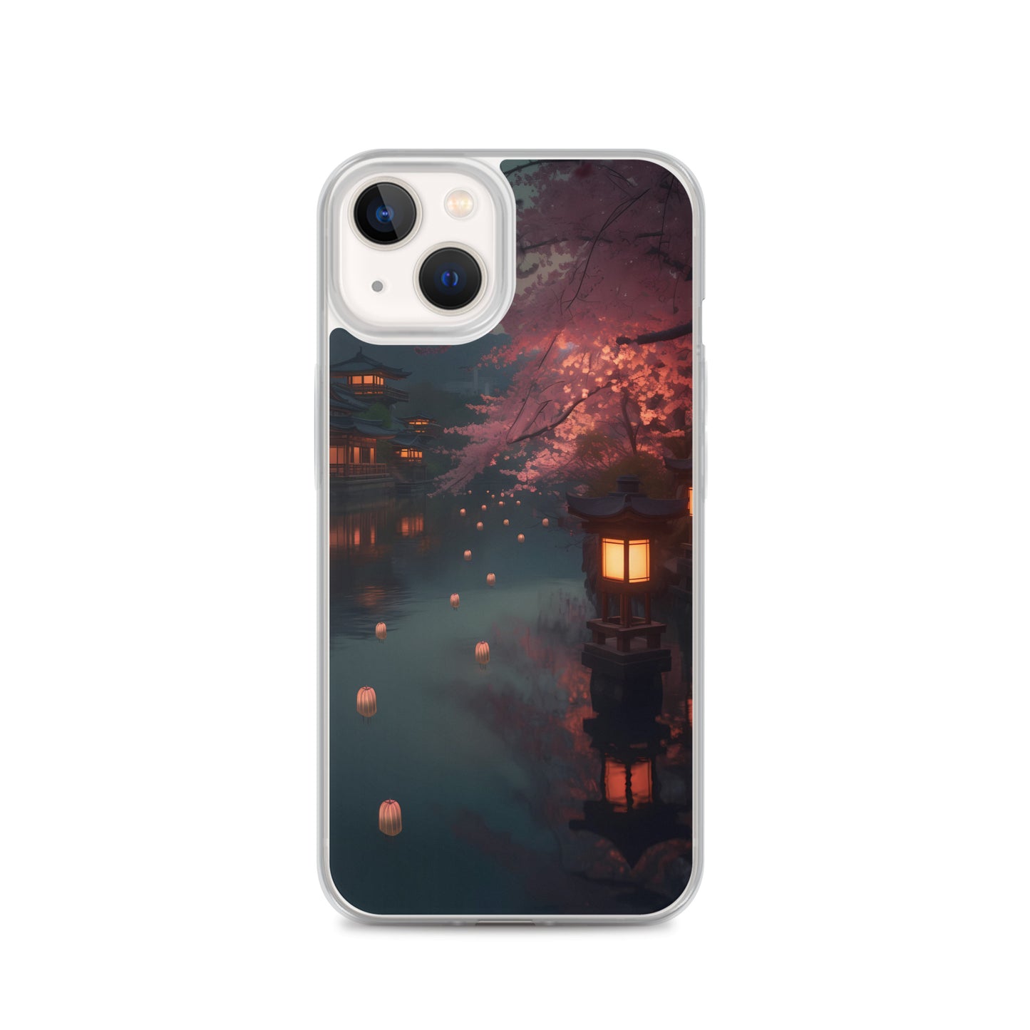 iPhone Case - Cherry Blossoms and Lanterns