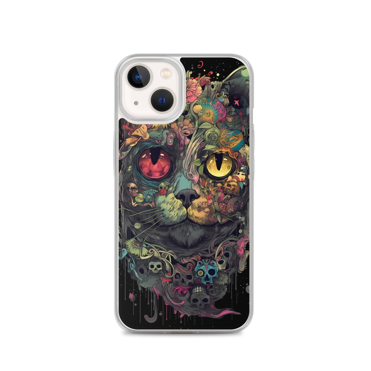 iPhone Case - Skullcat Psychedelia