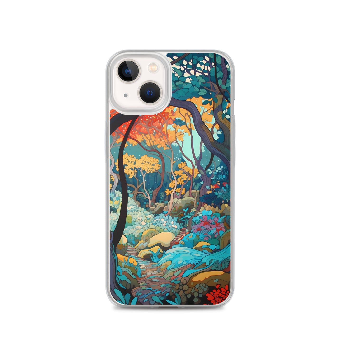 iPhone Case - Colorful Tree Landscape